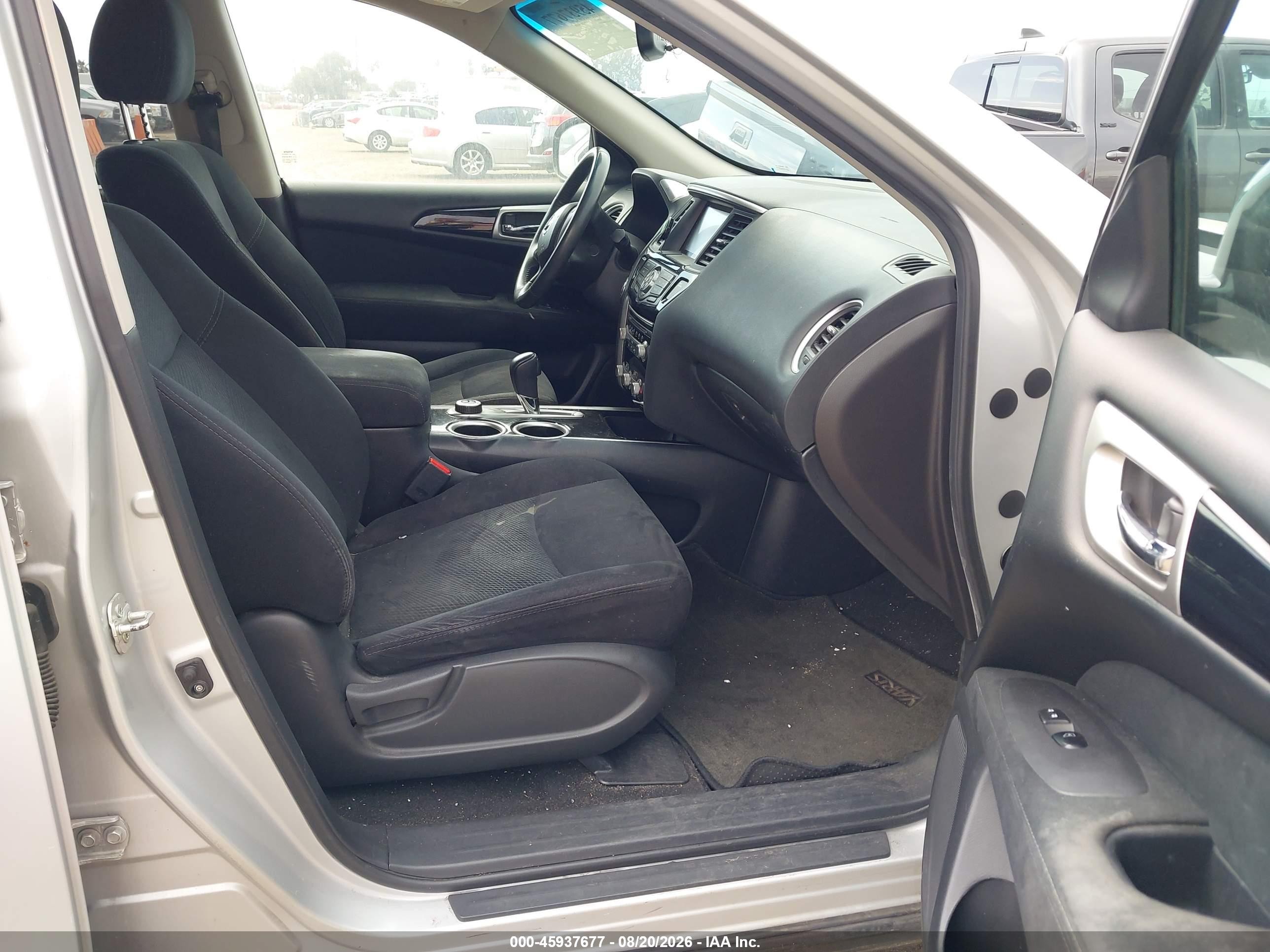2015 Nissan Pathfinder Platinum/s/sl/sv Silver vin: 5N1AR2MM8FC647591