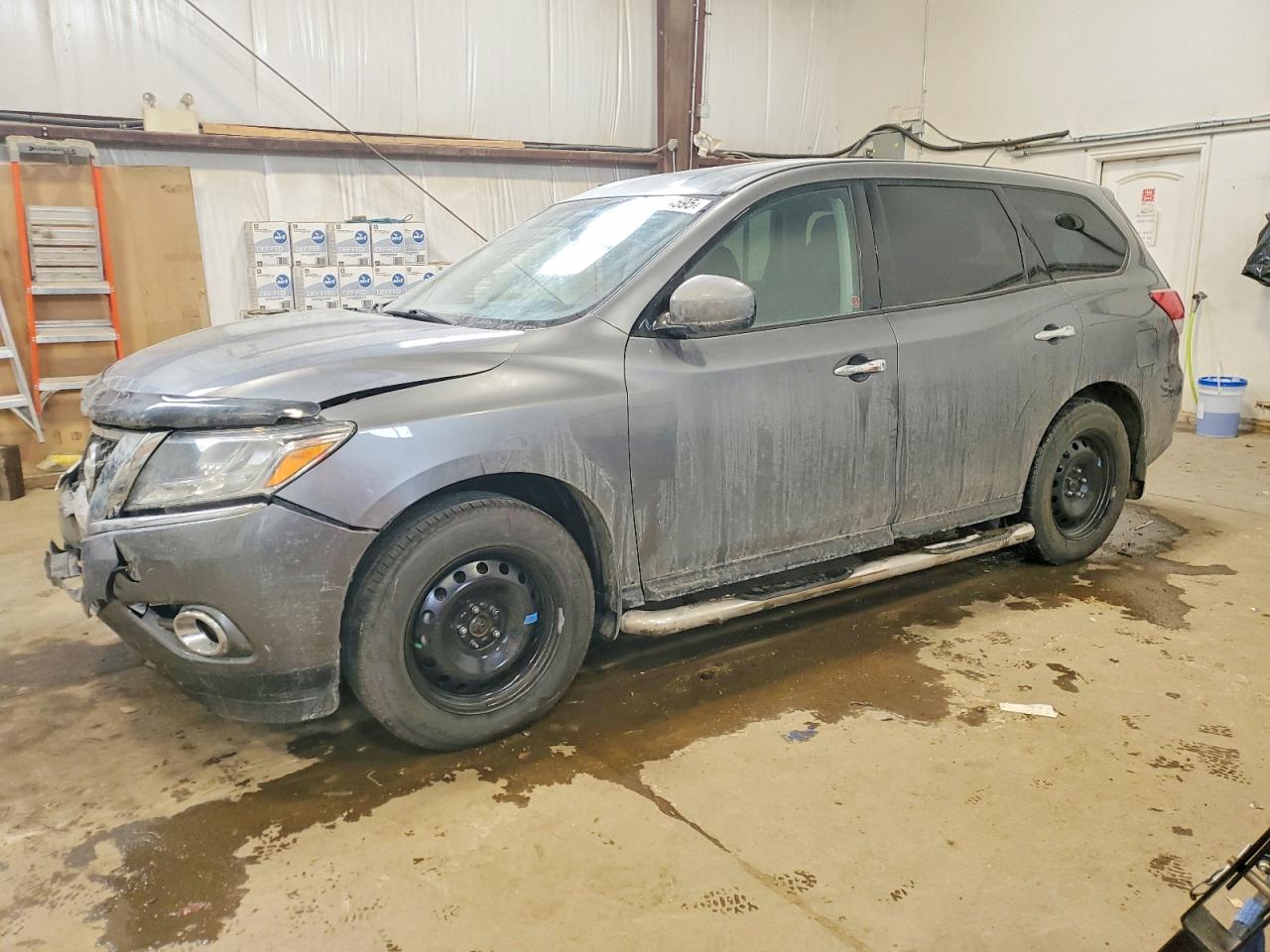 2015 Nissan Pathfinder S Gray vin: 5N1AR2MM8FC653214