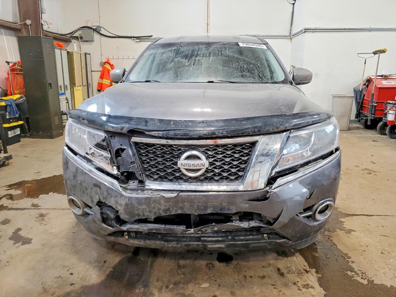 2015 Nissan Pathfinder S Gray vin: 5N1AR2MM8FC653214