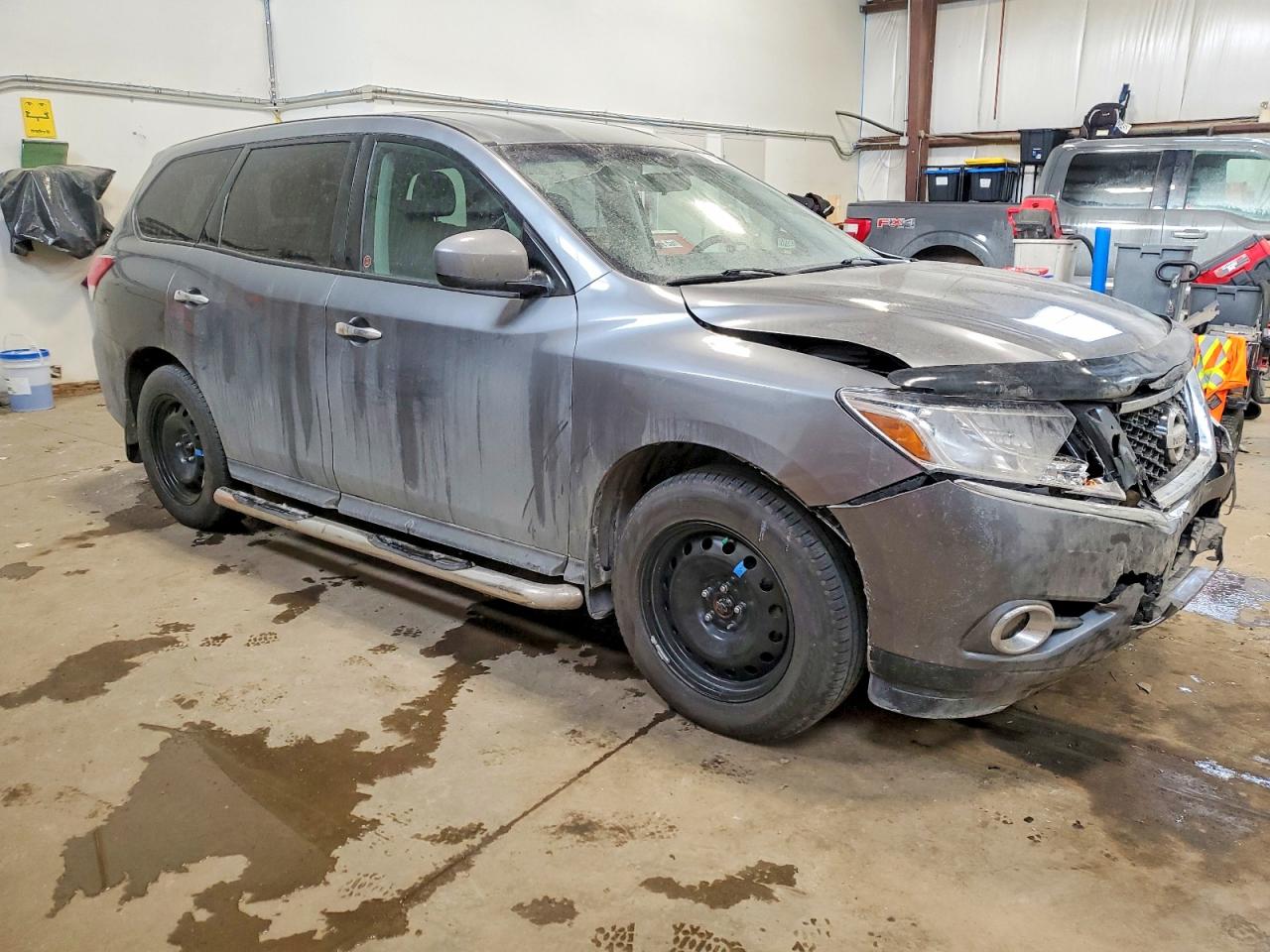 2015 Nissan Pathfinder S Gray vin: 5N1AR2MM8FC653214