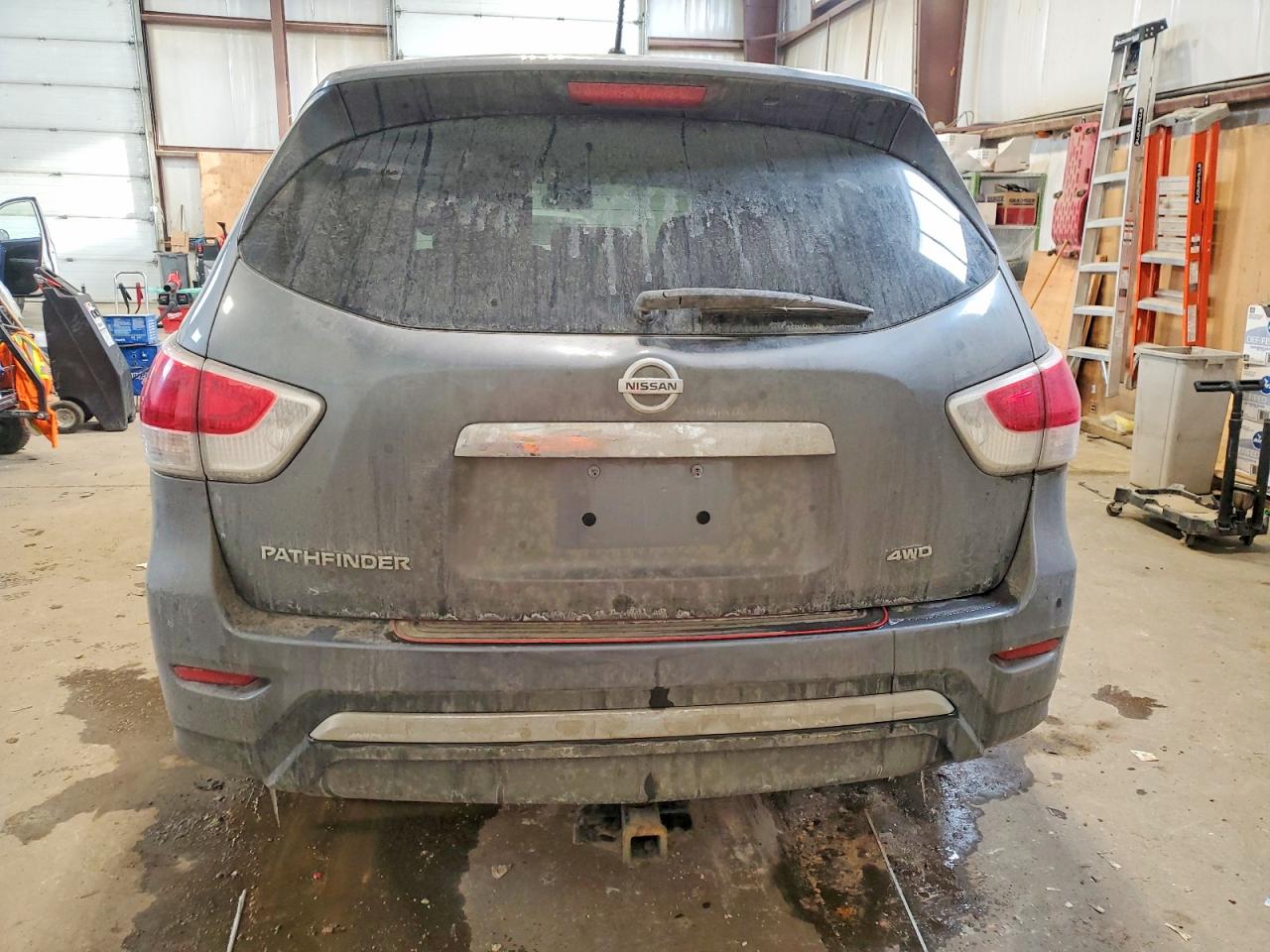 2015 Nissan Pathfinder S Gray vin: 5N1AR2MM8FC653214
