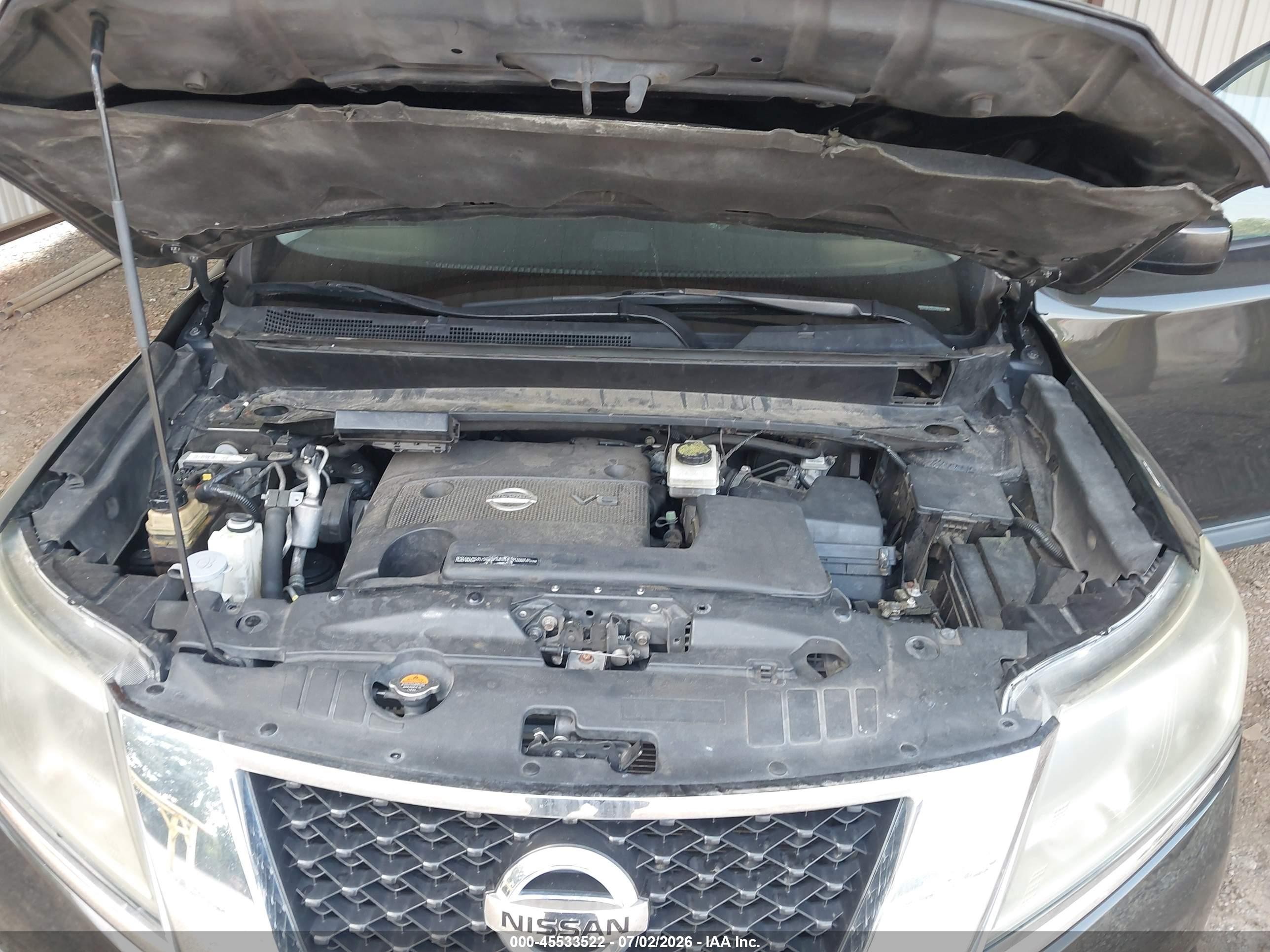 2015 Nissan Pathfinder Sv Black vin: 5N1AR2MM8FC675066