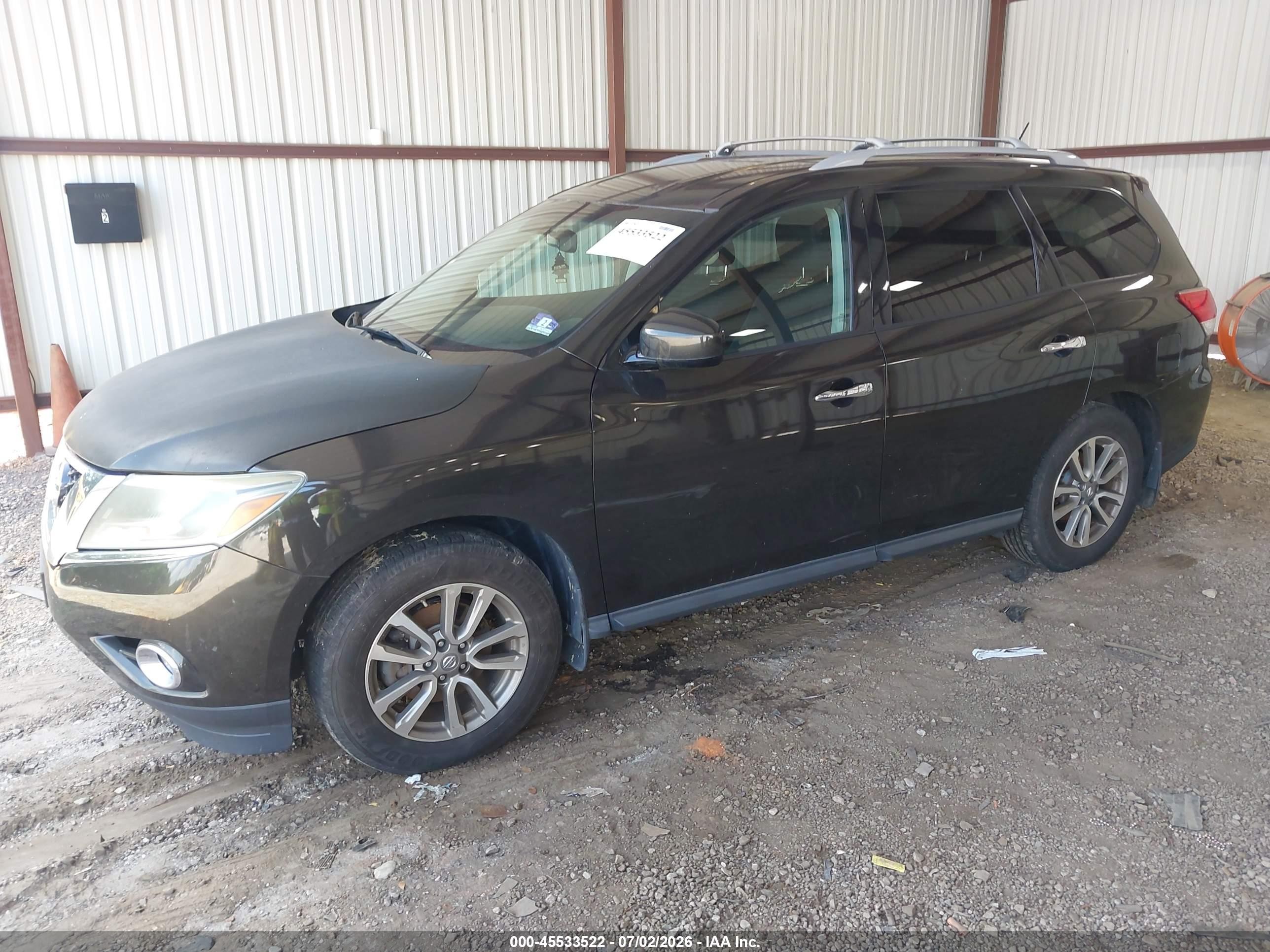 2015 Nissan Pathfinder Sv Black vin: 5N1AR2MM8FC675066
