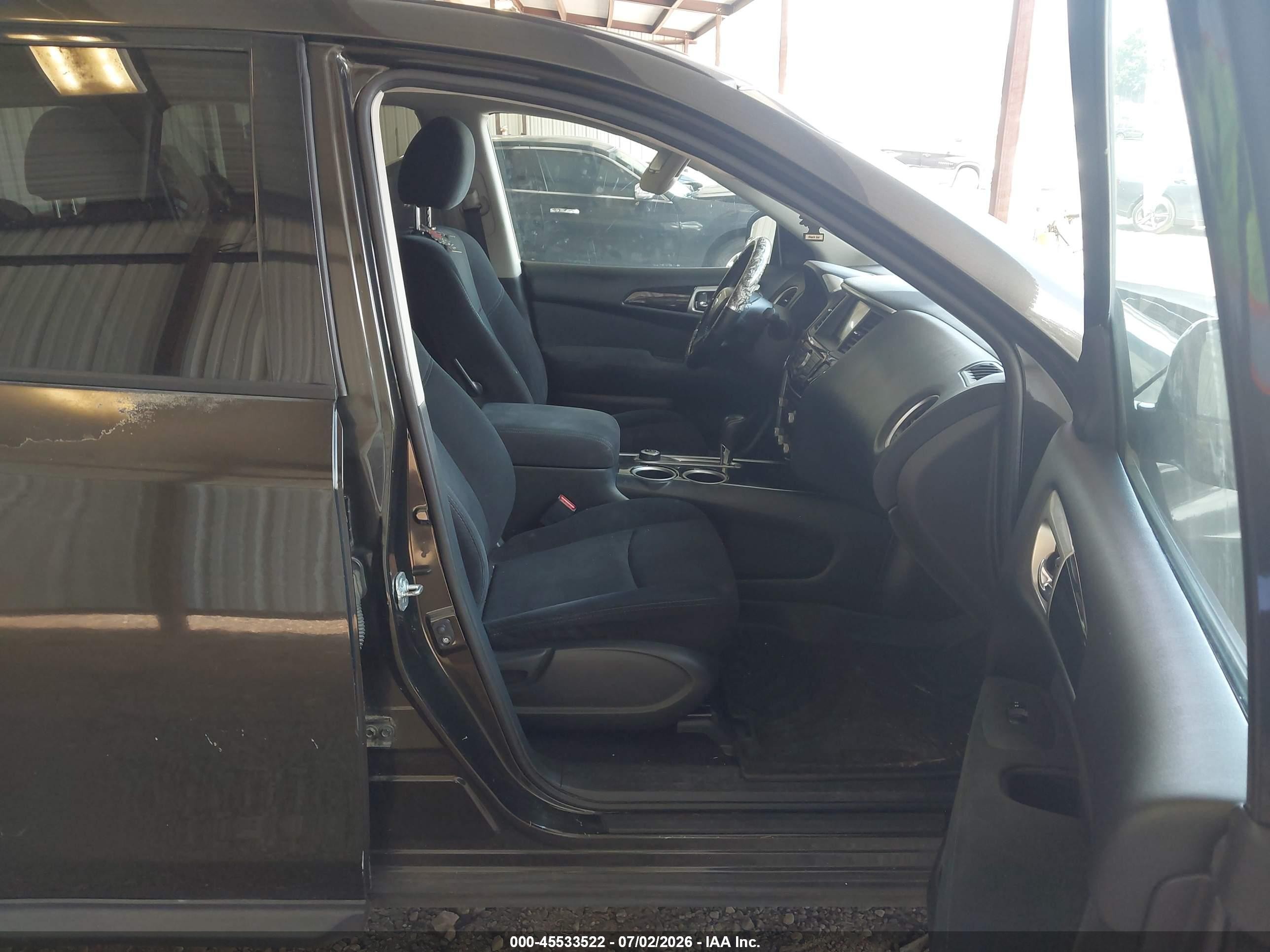 2015 Nissan Pathfinder Sv Black vin: 5N1AR2MM8FC675066