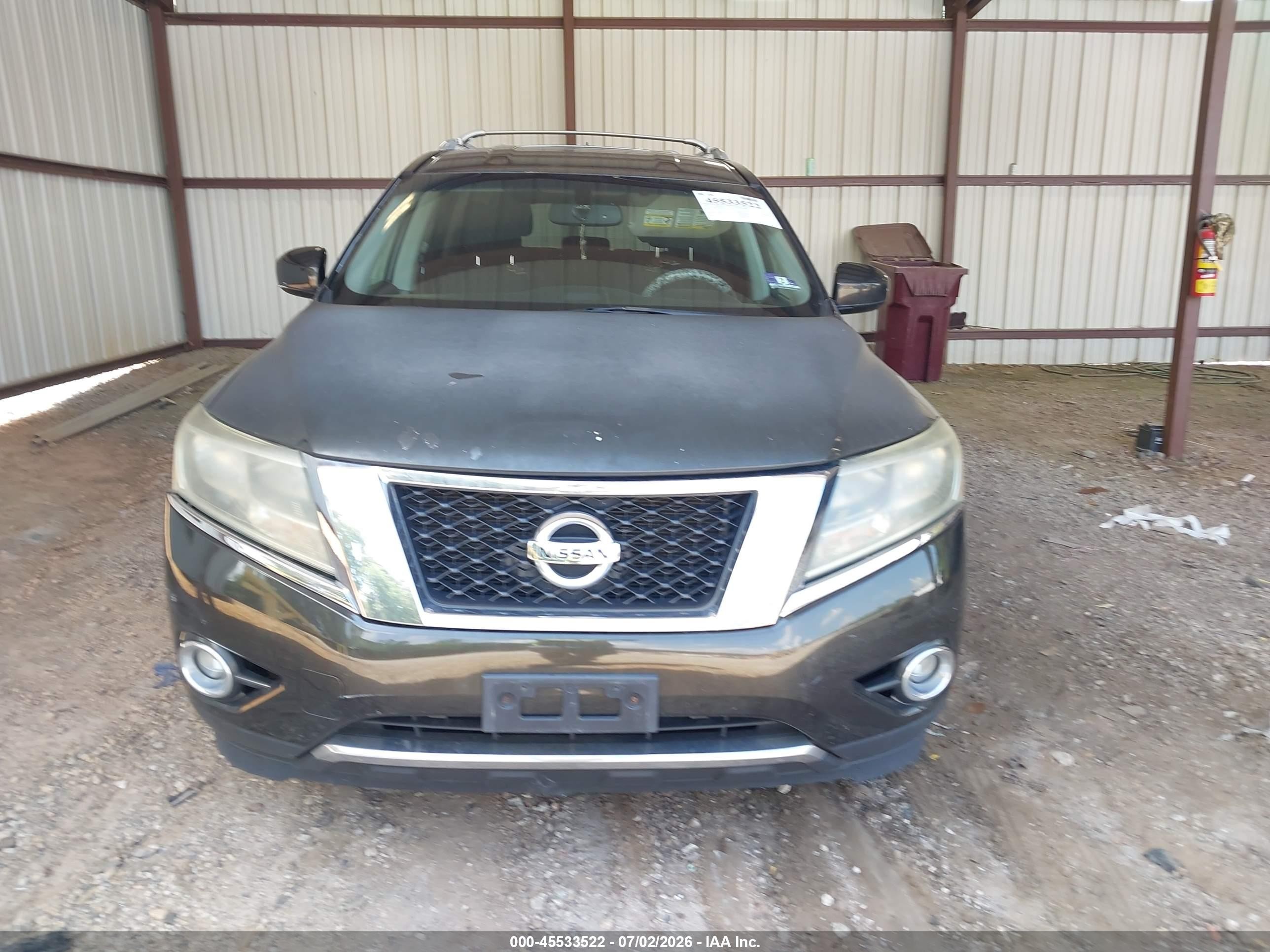 2015 Nissan Pathfinder Sv Black vin: 5N1AR2MM8FC675066
