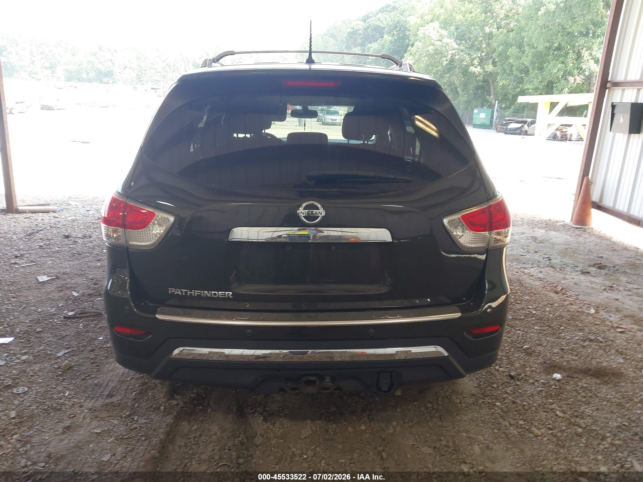 2015 Nissan Pathfinder Sv Black vin: 5N1AR2MM8FC675066