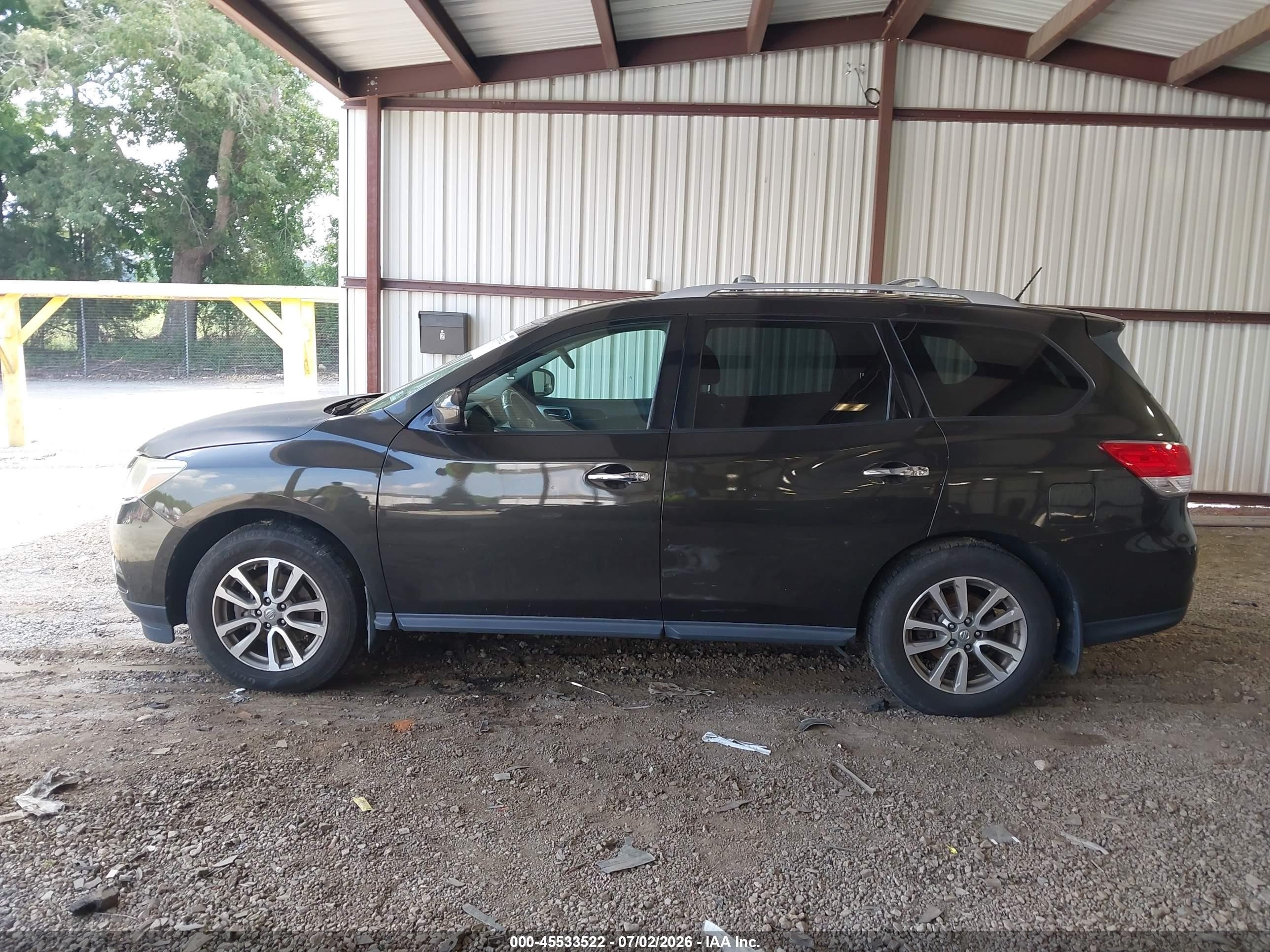 2015 Nissan Pathfinder Sv Black vin: 5N1AR2MM8FC675066