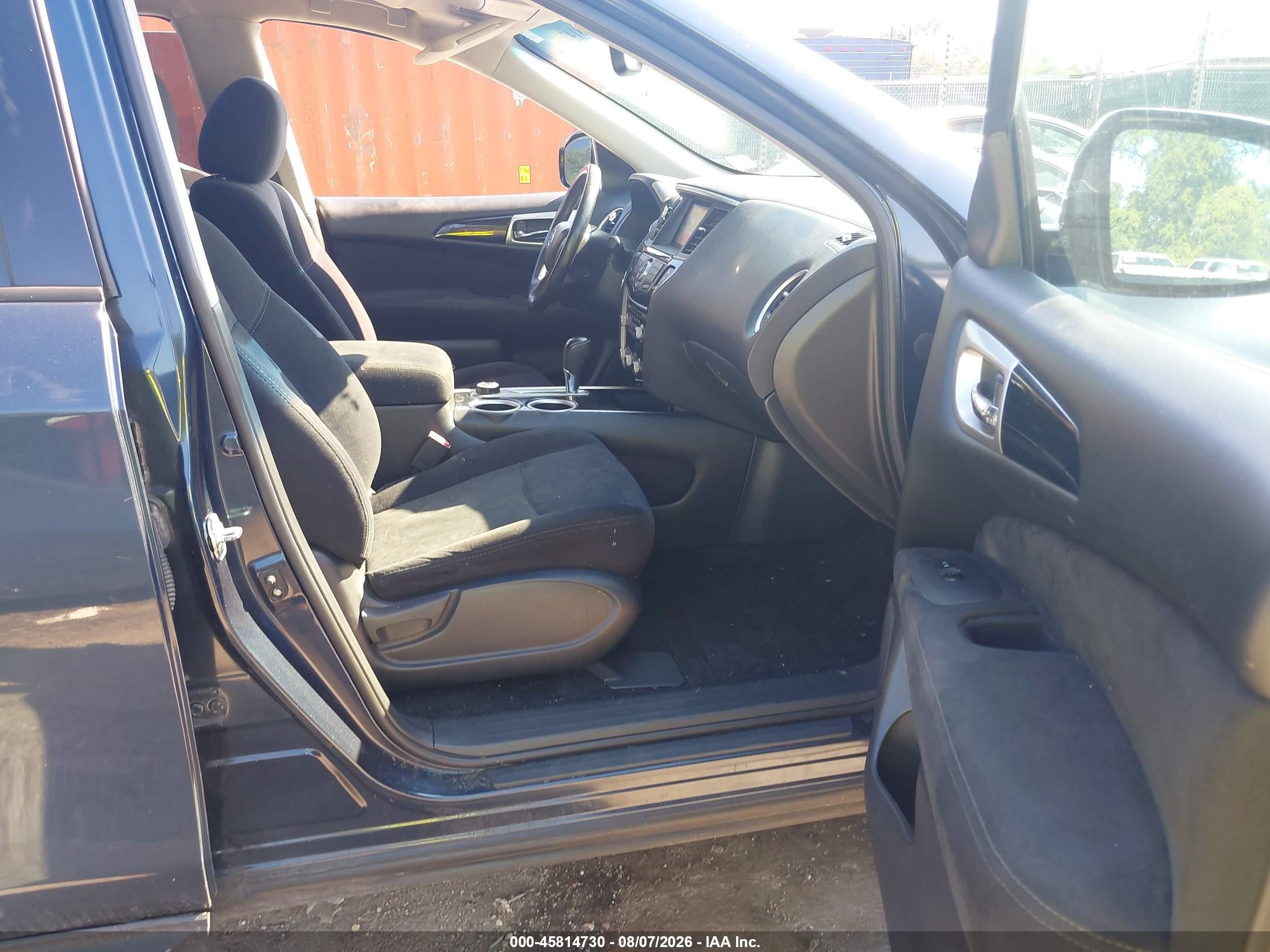 2015 Nissan Pathfinder Sv Blue vin: 5N1AR2MM8FC675455