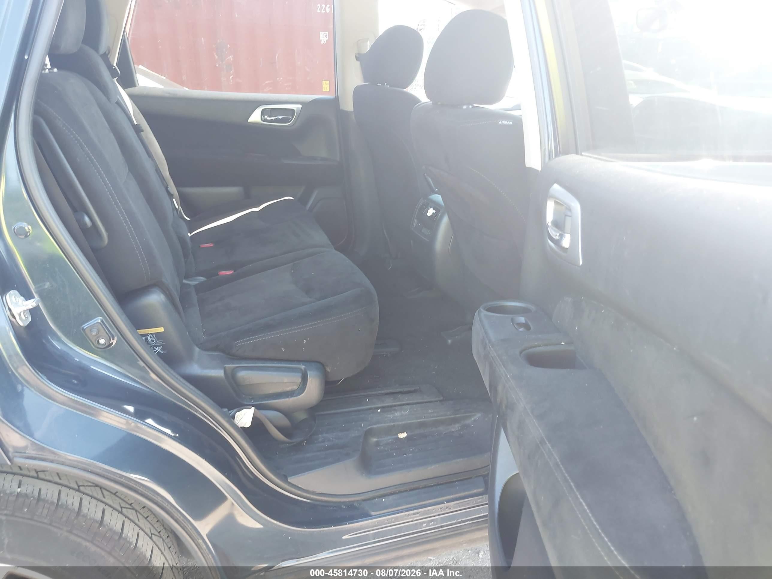 2015 Nissan Pathfinder Sv Blue vin: 5N1AR2MM8FC675455