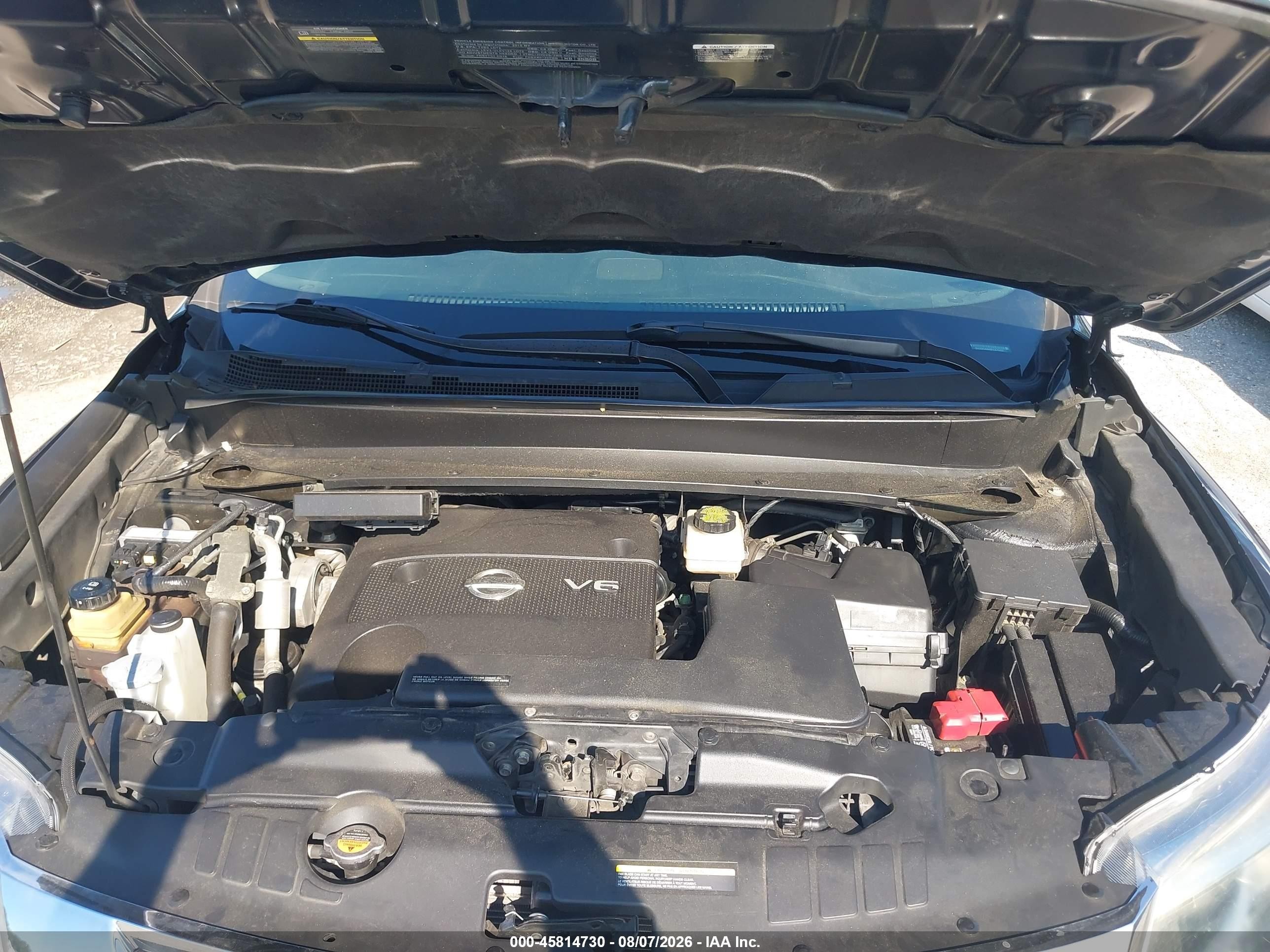 2015 Nissan Pathfinder Sv Blue vin: 5N1AR2MM8FC675455