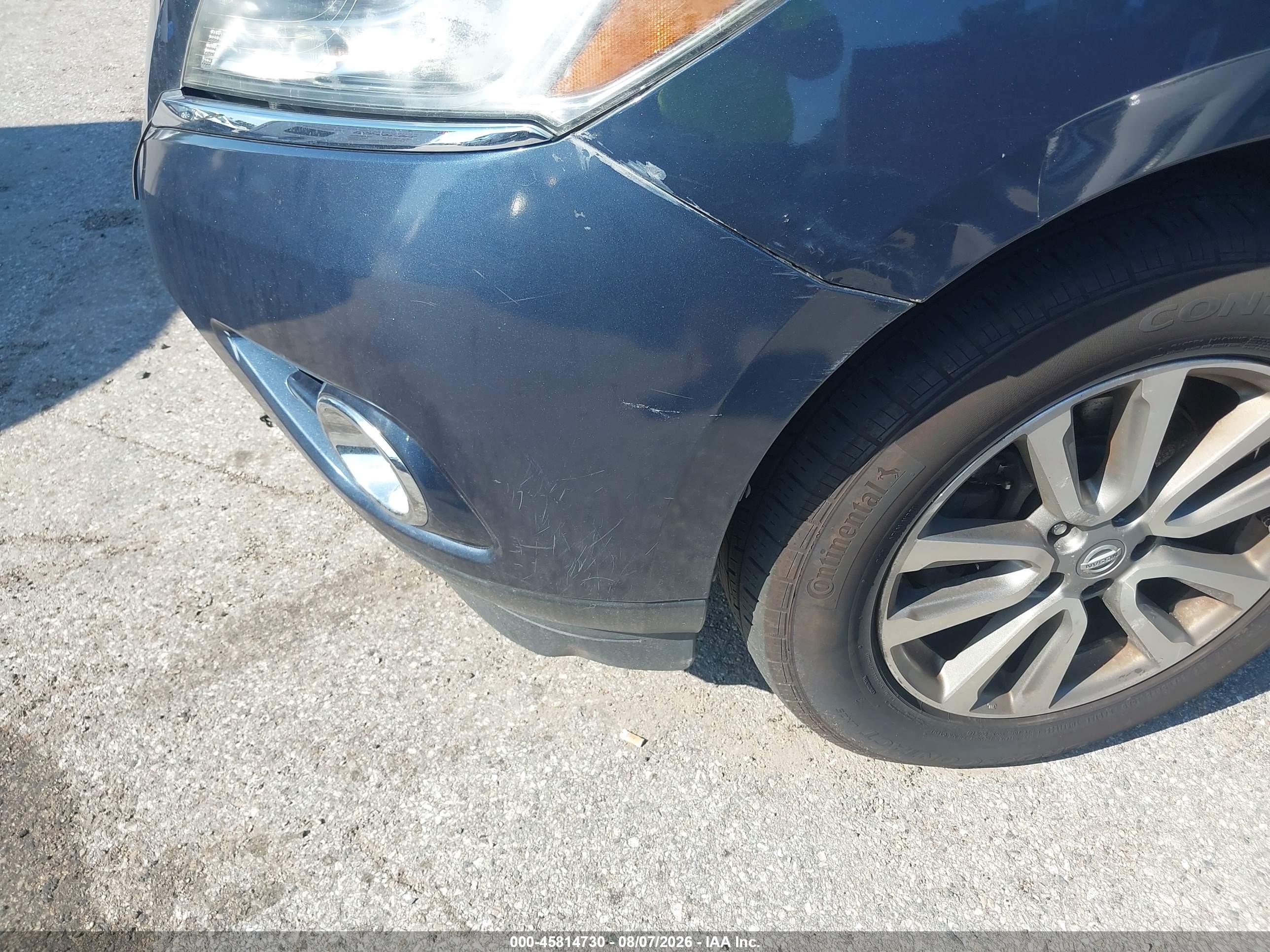 2015 Nissan Pathfinder Sv Blue vin: 5N1AR2MM8FC675455