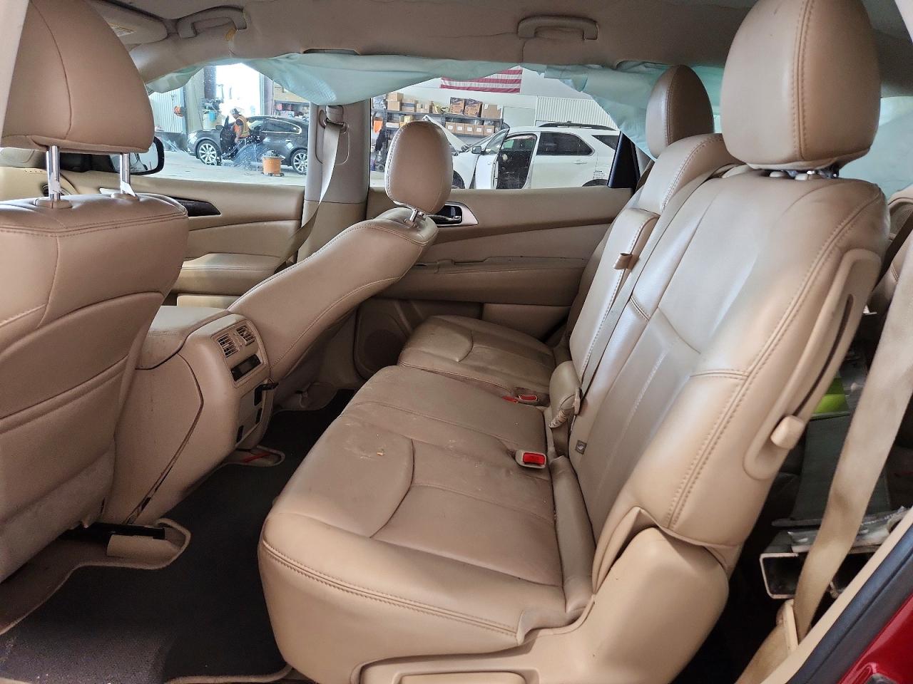 2015 Nissan Pathfinder Sl Red vin: 5N1AR2MM8FC697102