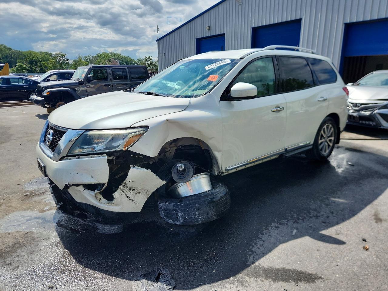 2015 Nissan Pathfinder Sl White vin: 5N1AR2MM8FC699691