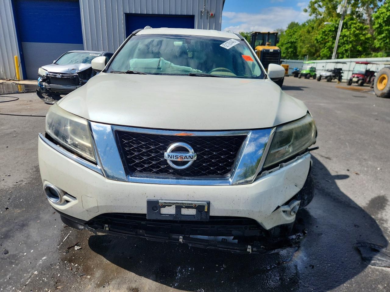 2015 Nissan Pathfinder Sl White vin: 5N1AR2MM8FC699691