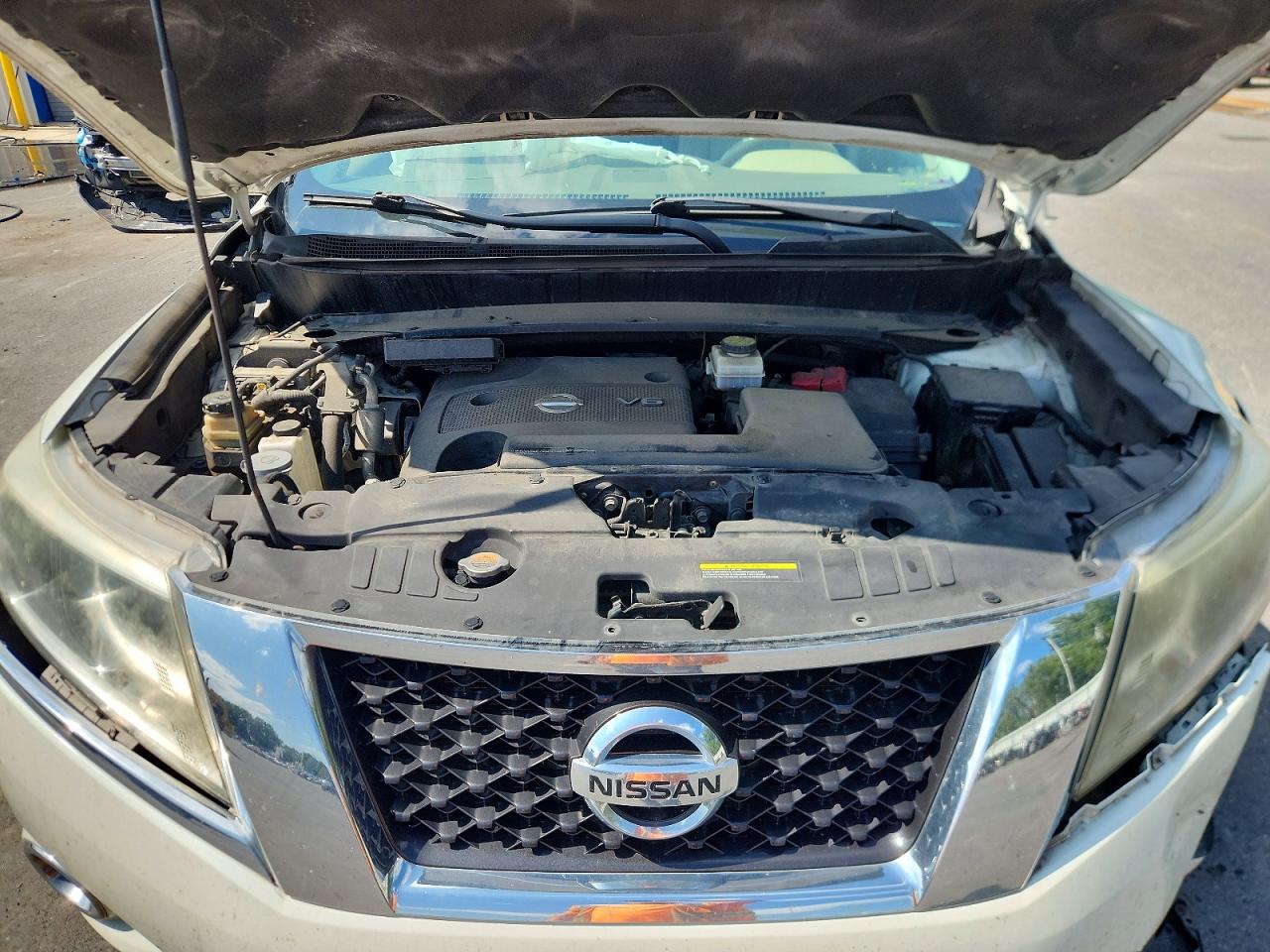 2015 Nissan Pathfinder Sl White vin: 5N1AR2MM8FC699691