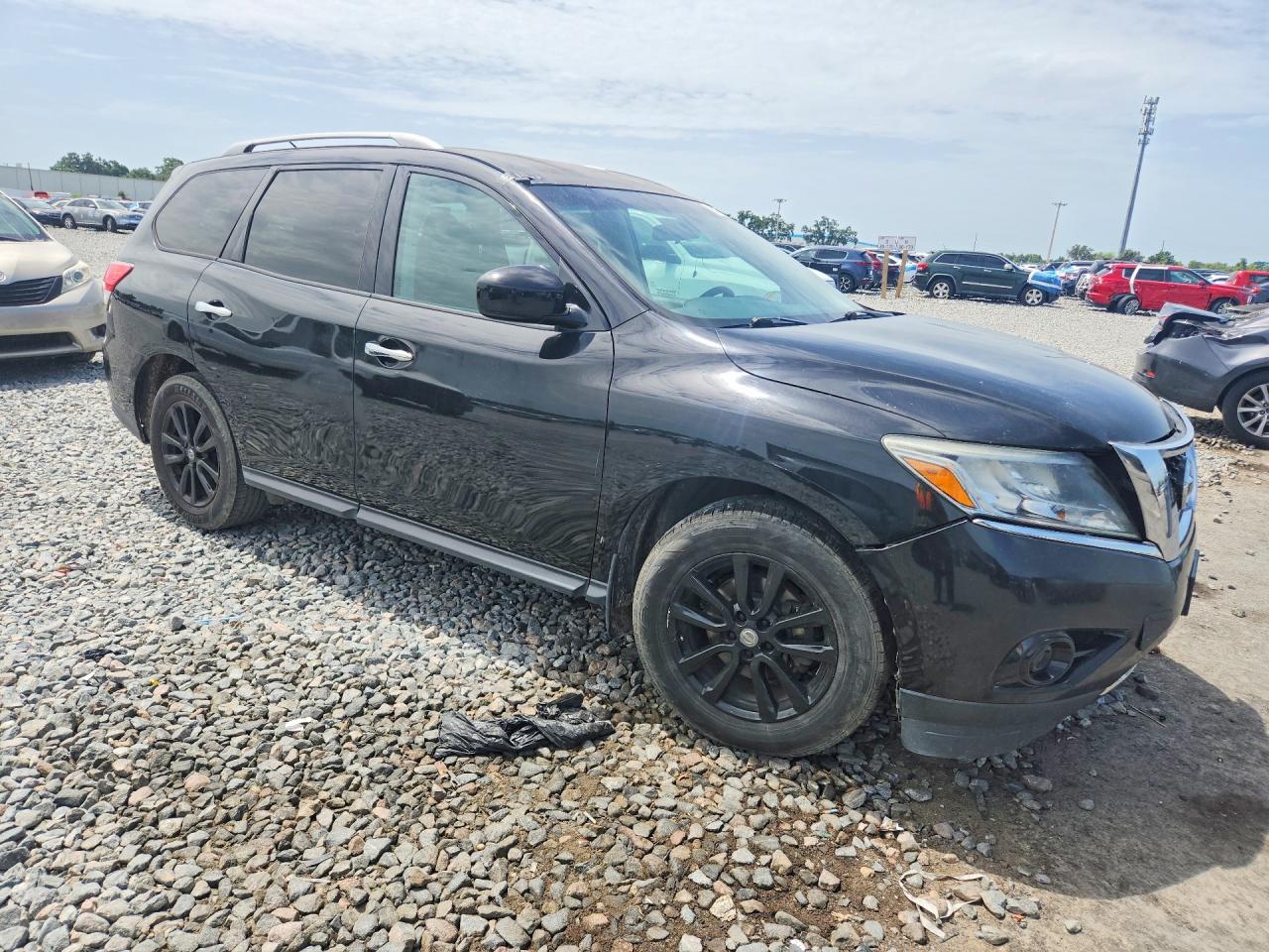 2015 Nissan Pathfinder S Black vin: 5N1AR2MM8FC703710