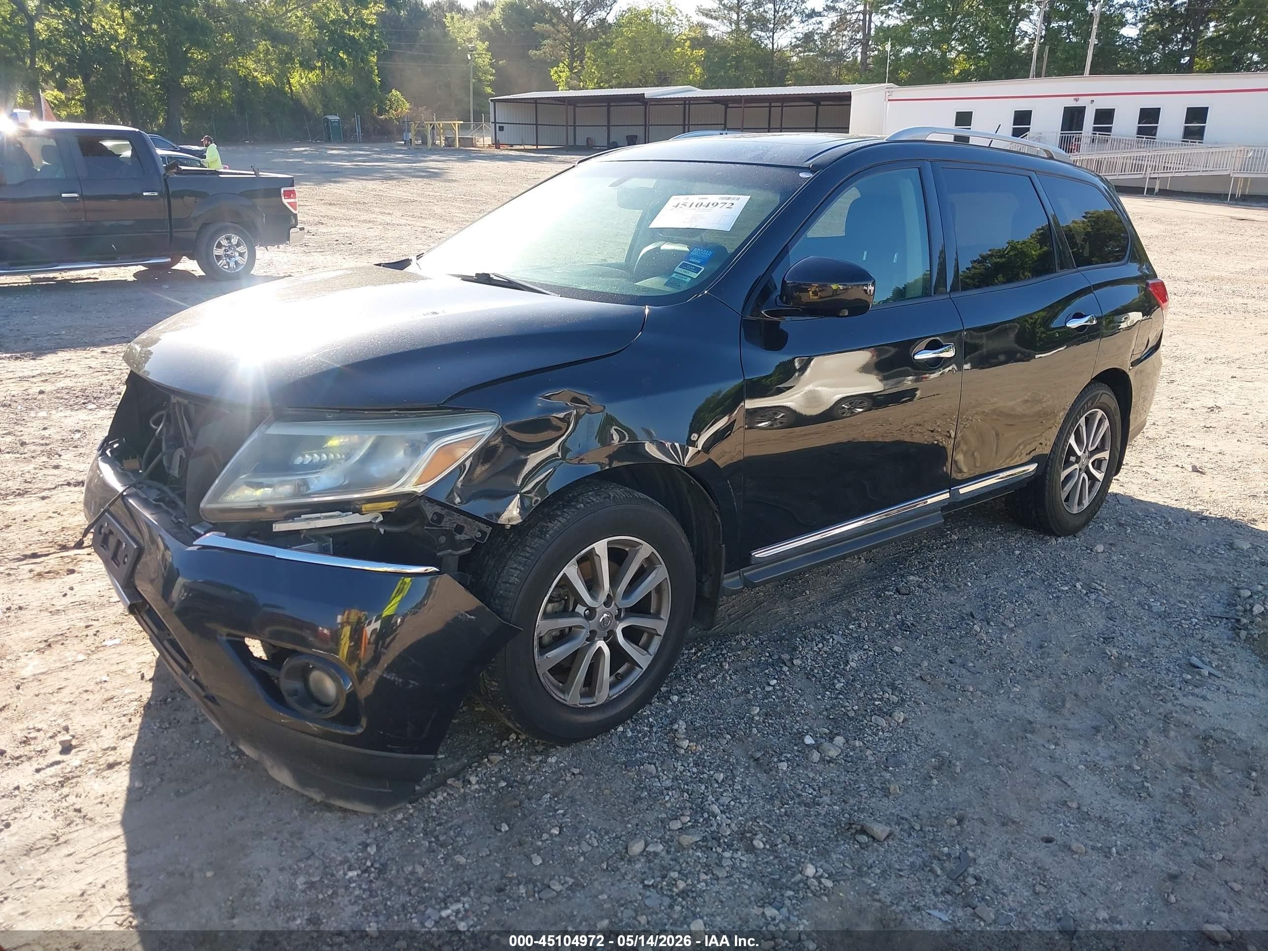 2015 Nissan Pathfinder Sl Black vin: 5N1AR2MM8FC706400