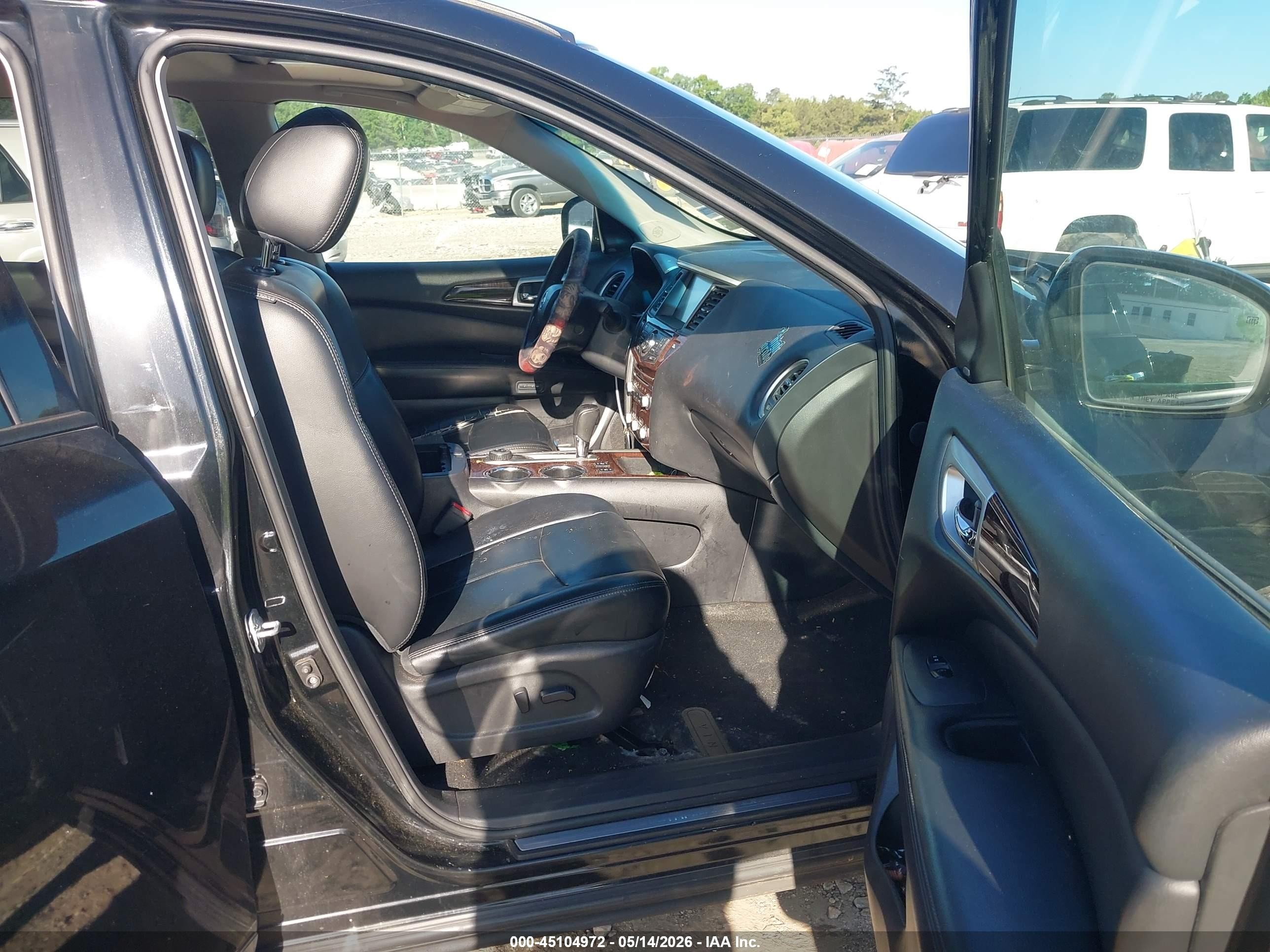 2015 Nissan Pathfinder Sl Black vin: 5N1AR2MM8FC706400