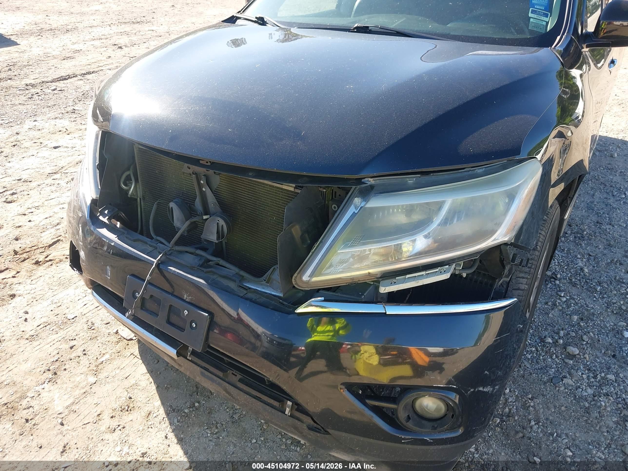 2015 Nissan Pathfinder Sl Black vin: 5N1AR2MM8FC706400