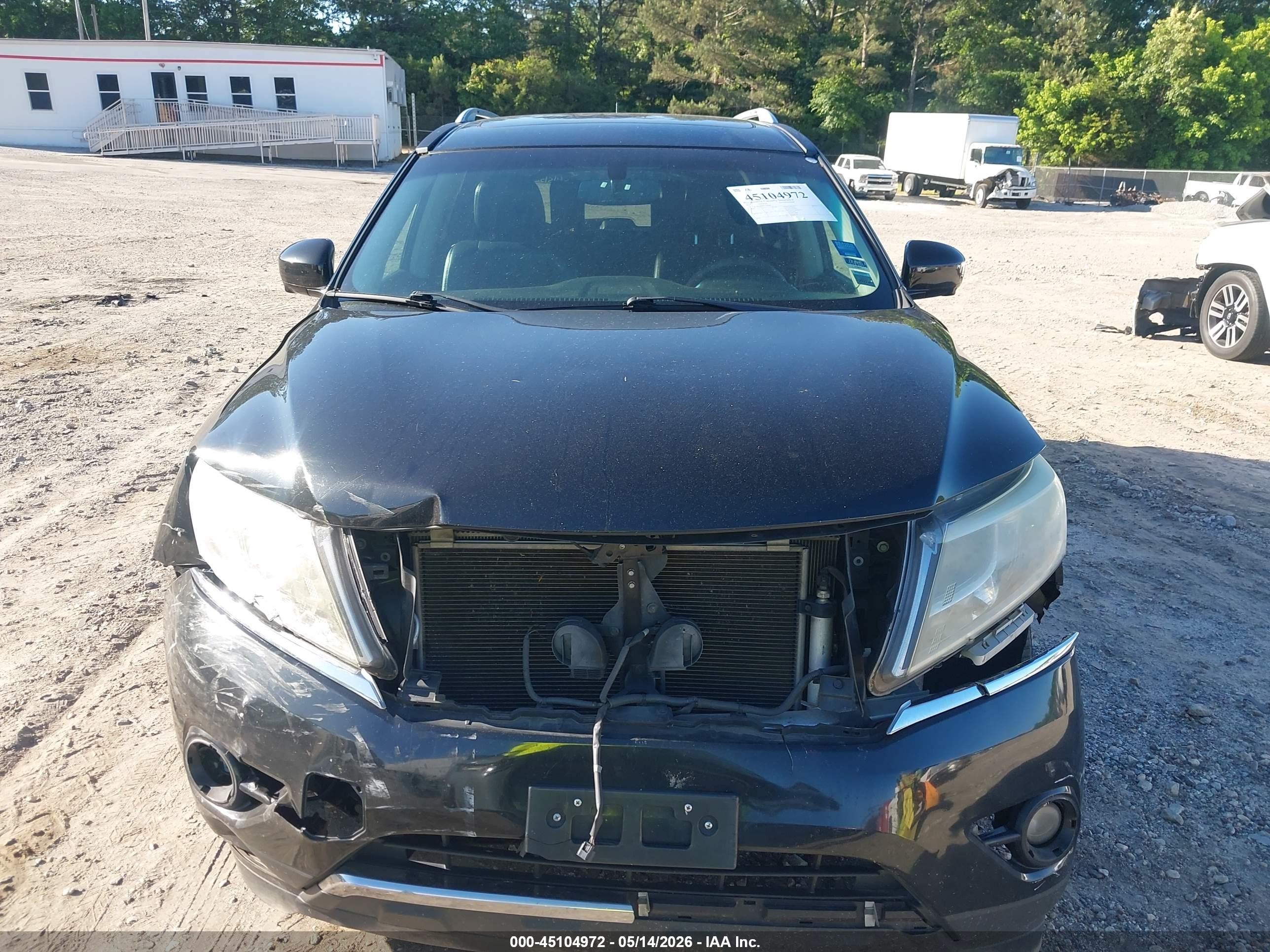 2015 Nissan Pathfinder Sl Black vin: 5N1AR2MM8FC706400