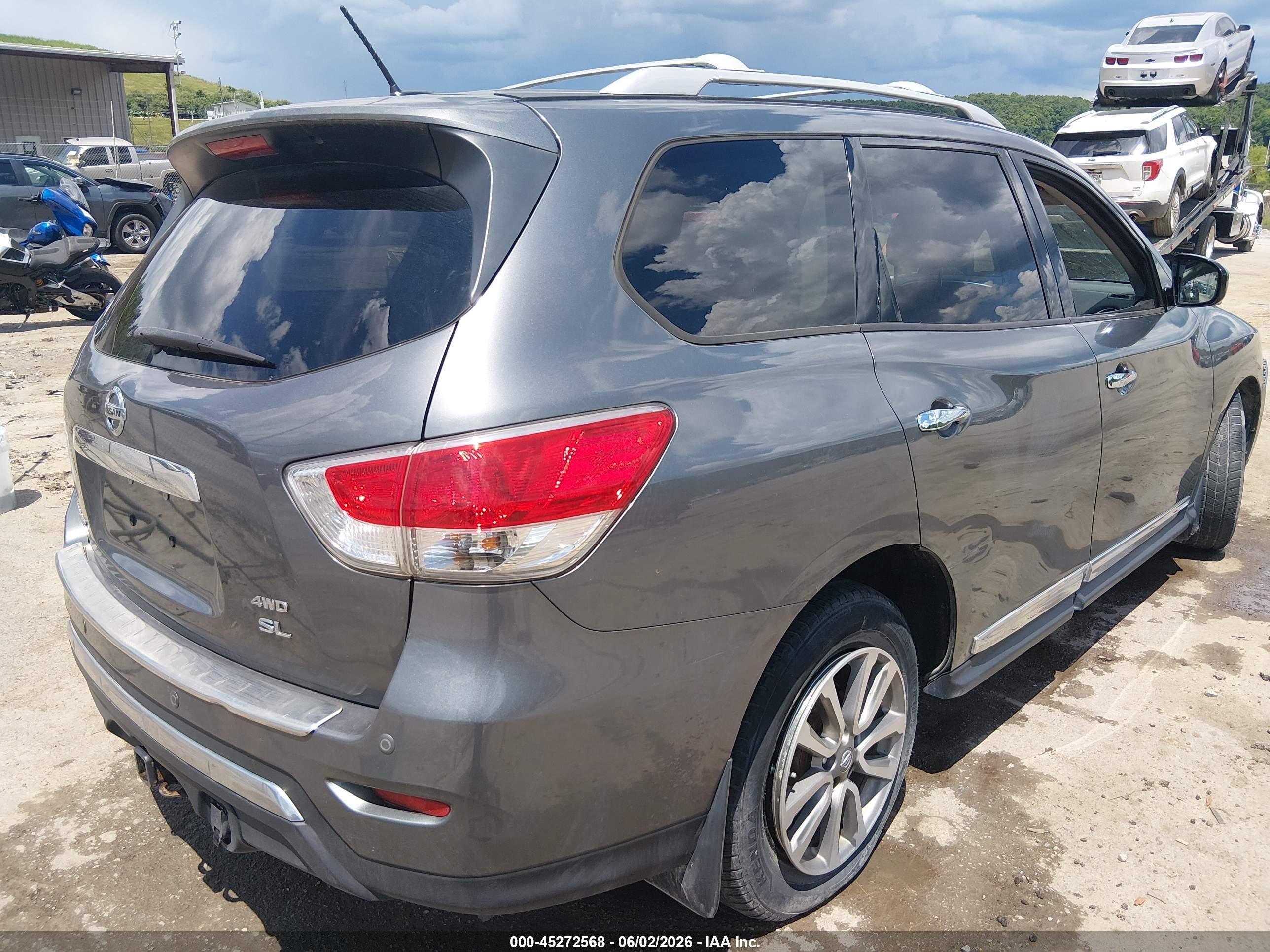 2015 Nissan Pathfinder Sl Gray vin: 5N1AR2MM8FC714531