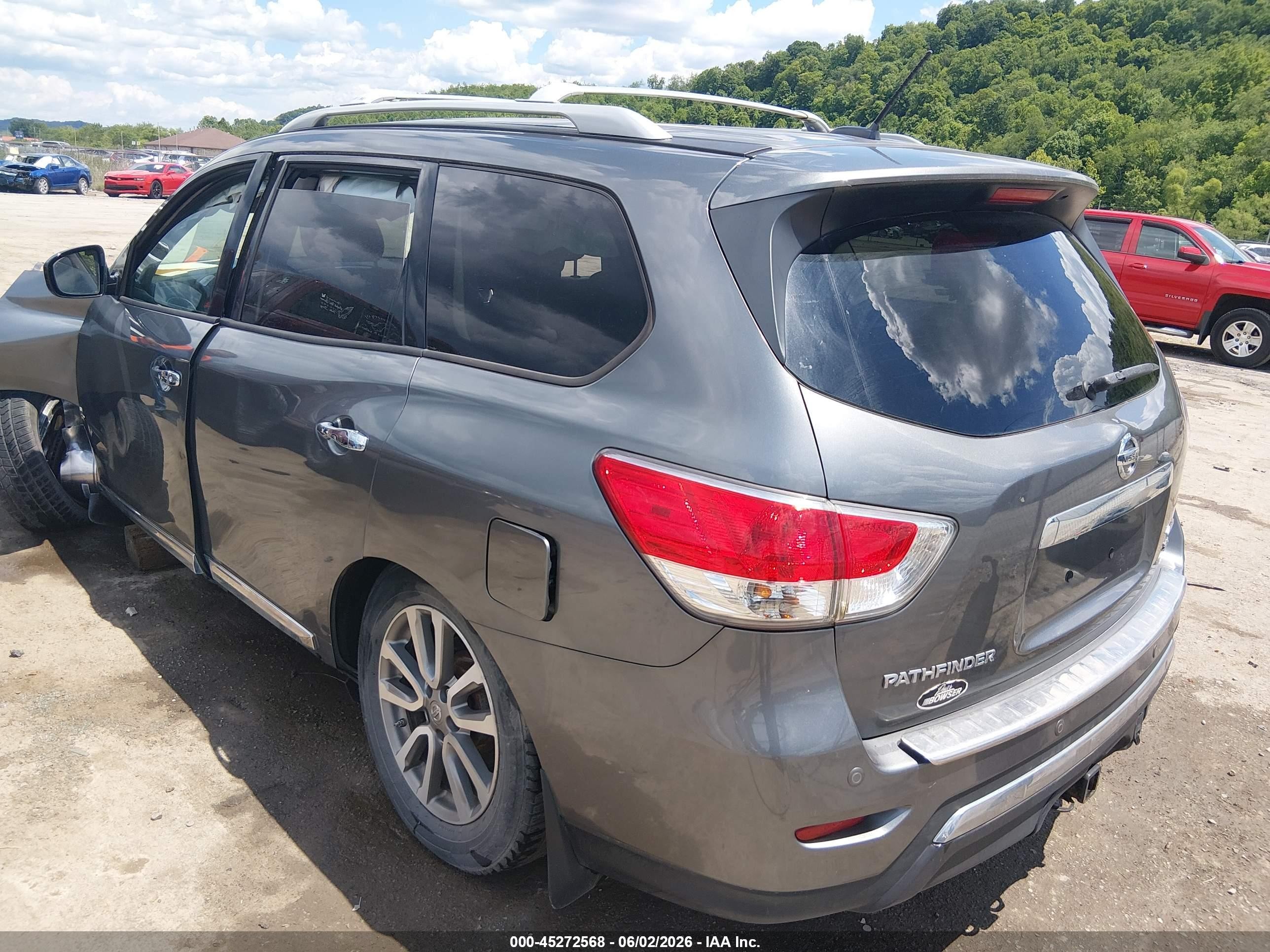 2015 Nissan Pathfinder Sl Gray vin: 5N1AR2MM8FC714531