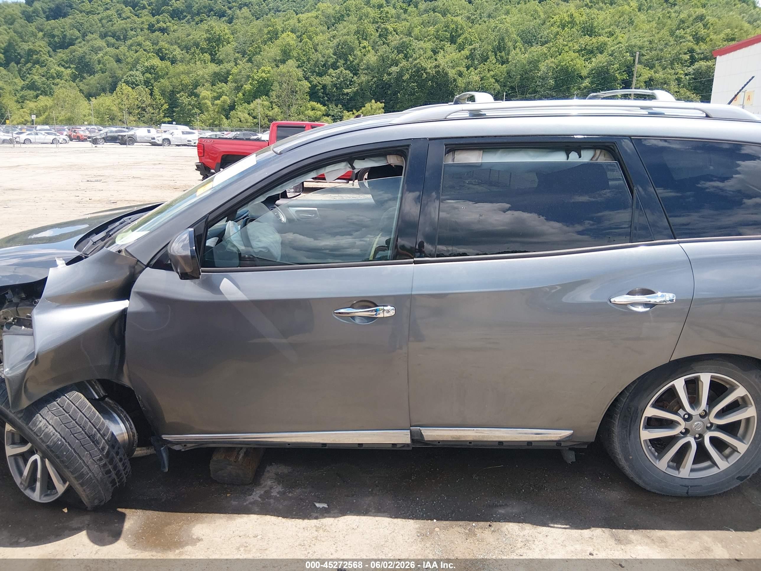 2015 Nissan Pathfinder Sl Gray vin: 5N1AR2MM8FC714531
