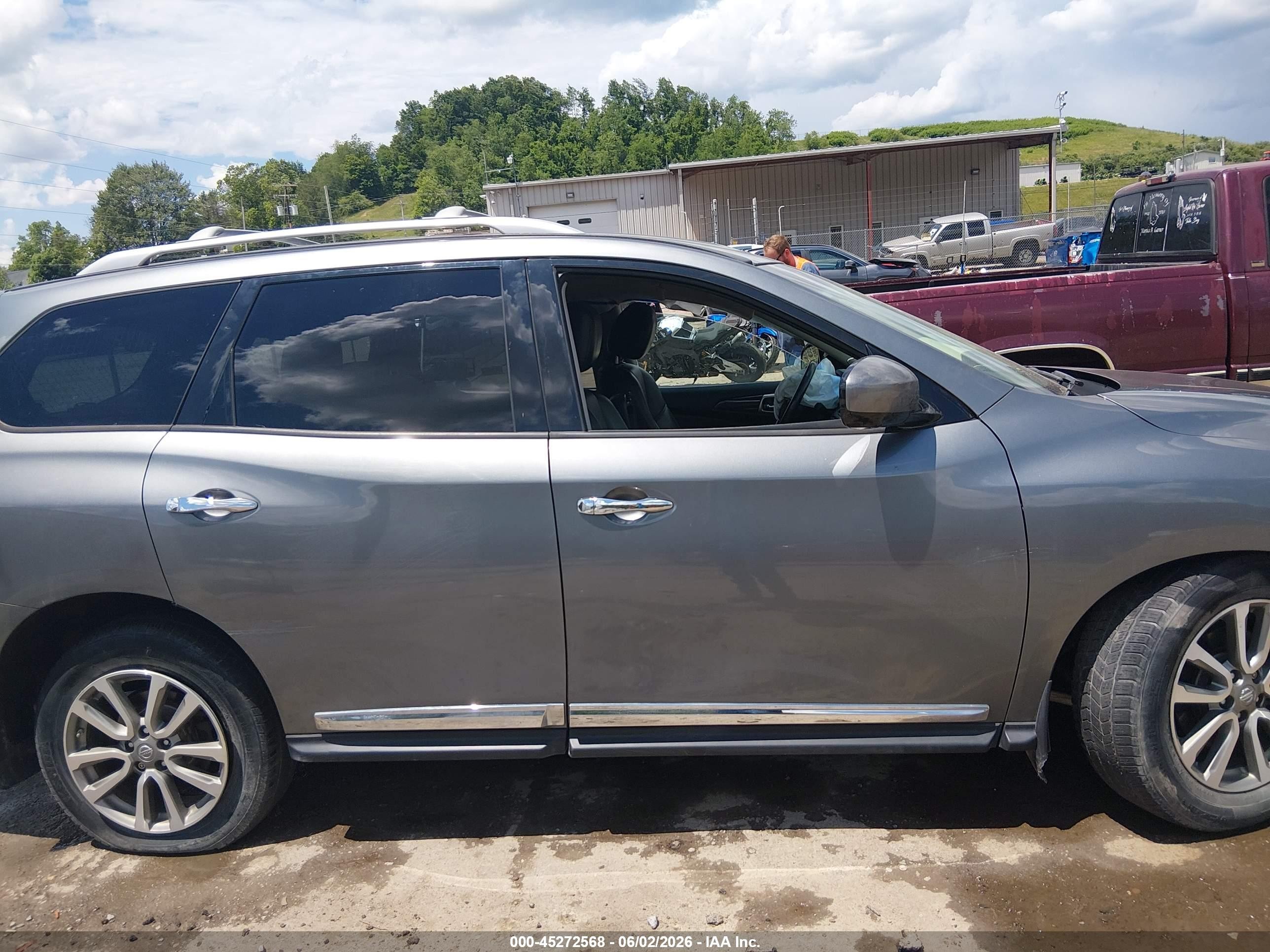 2015 Nissan Pathfinder Sl Gray vin: 5N1AR2MM8FC714531