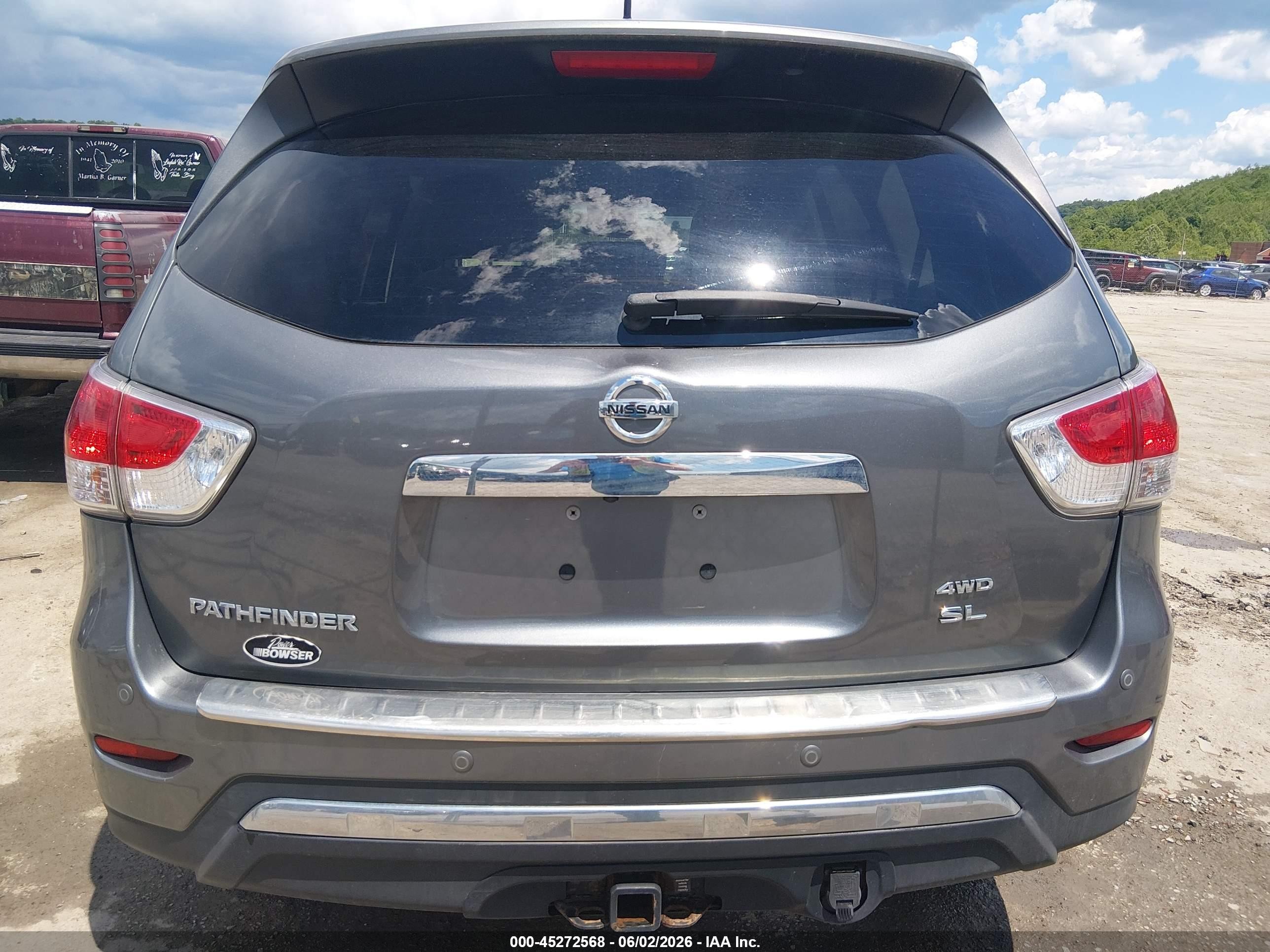 2015 Nissan Pathfinder Sl Gray vin: 5N1AR2MM8FC714531