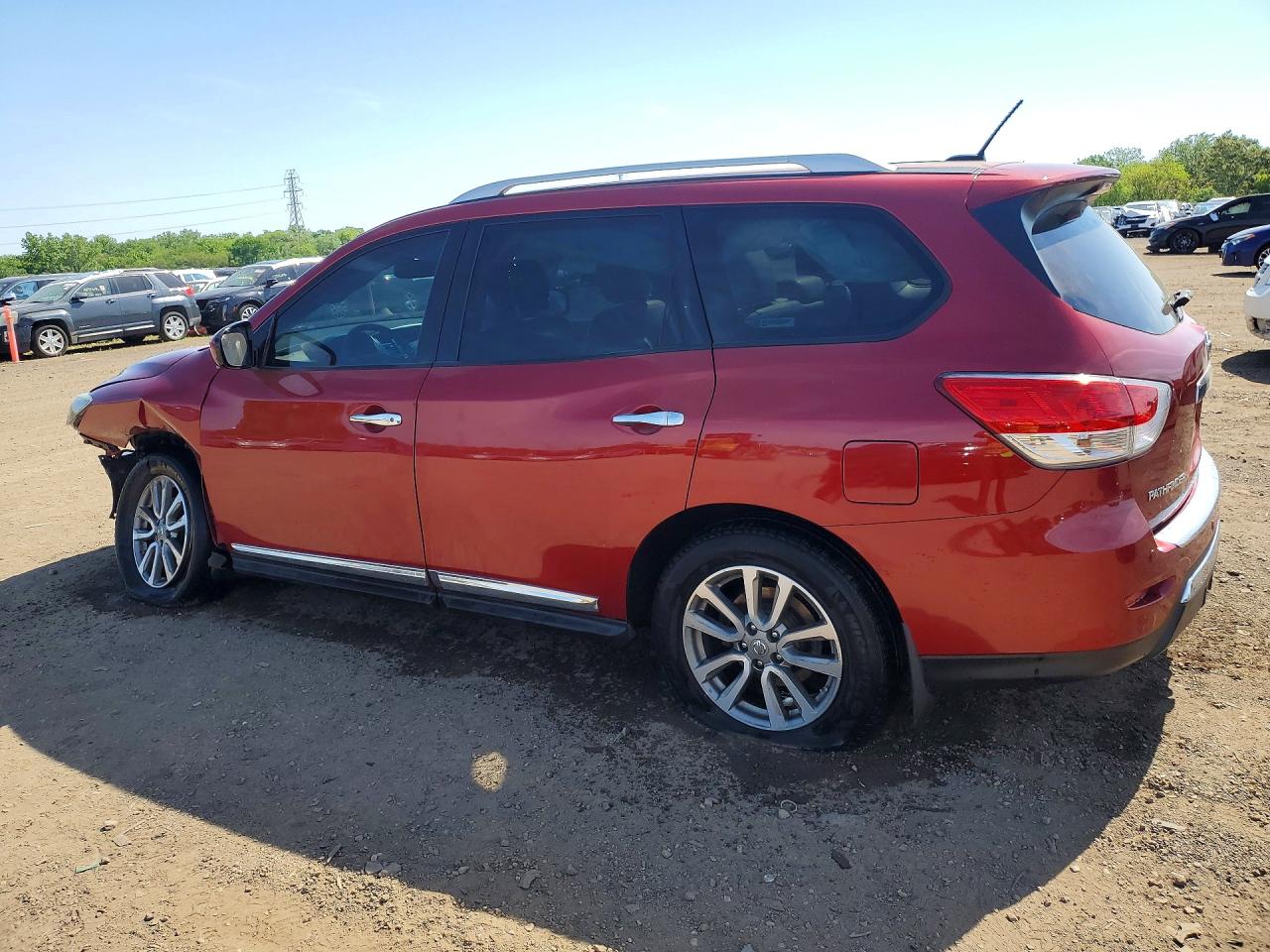 2015 Nissan Pathfinder Sl Burgundy vin: 5N1AR2MM8FC718434