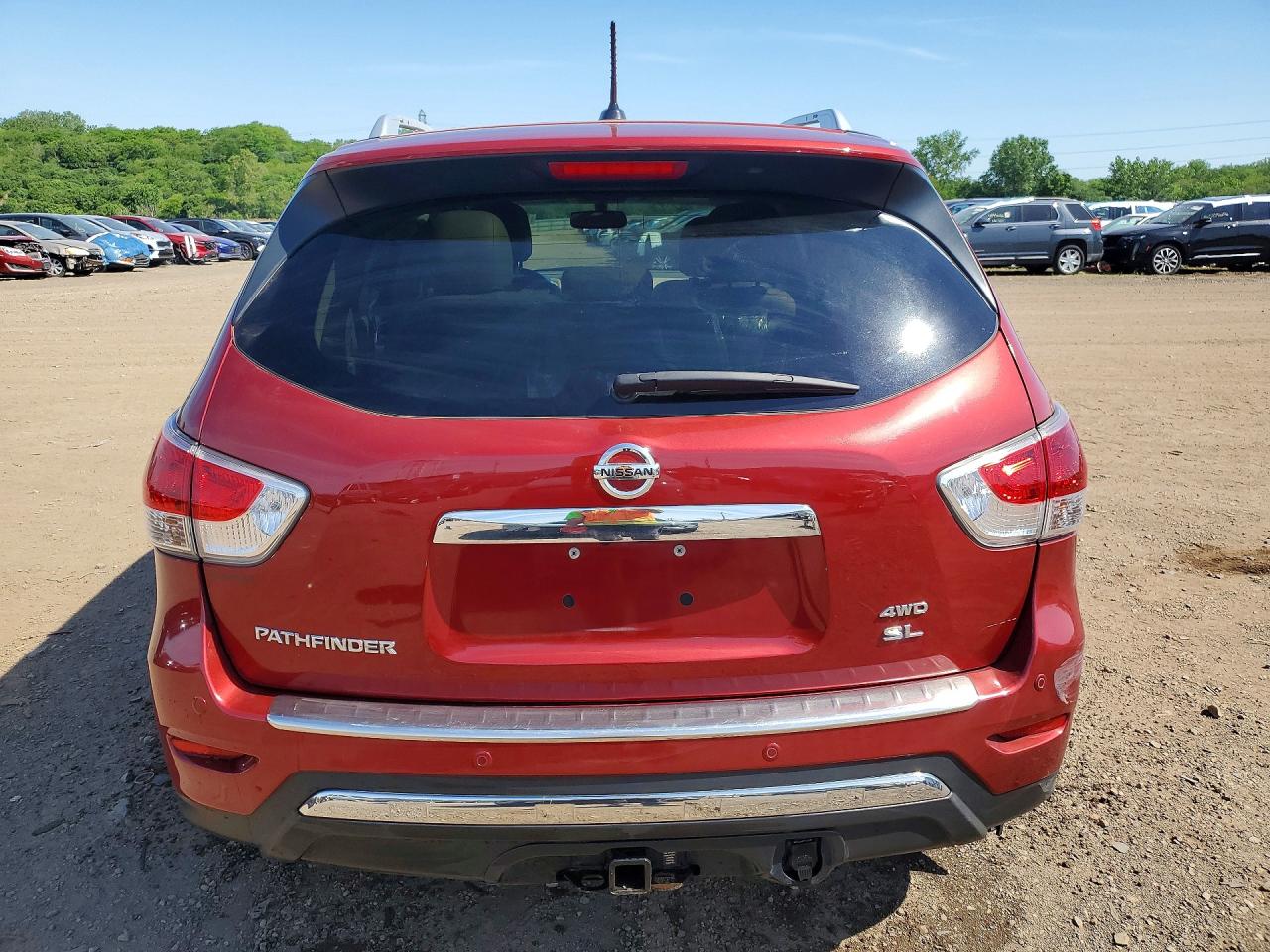 2015 Nissan Pathfinder Sl Burgundy vin: 5N1AR2MM8FC718434