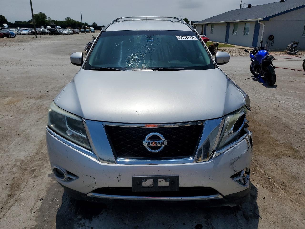 2013 Nissan Pathfinder S Silver vin: 5N1AR2MM9DC603421