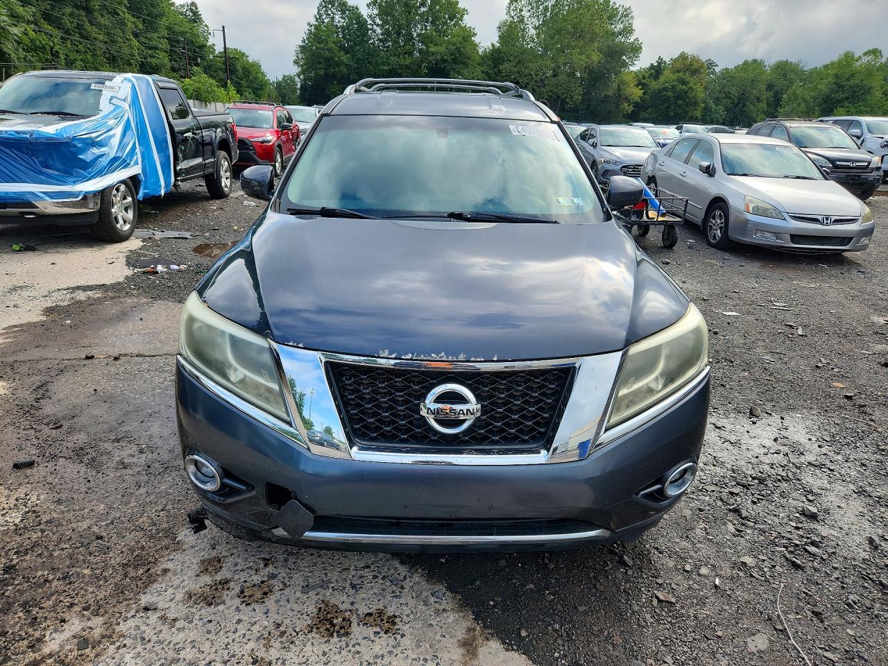 2013 Nissan Pathfinder S Gray vin: 5N1AR2MM9DC616251