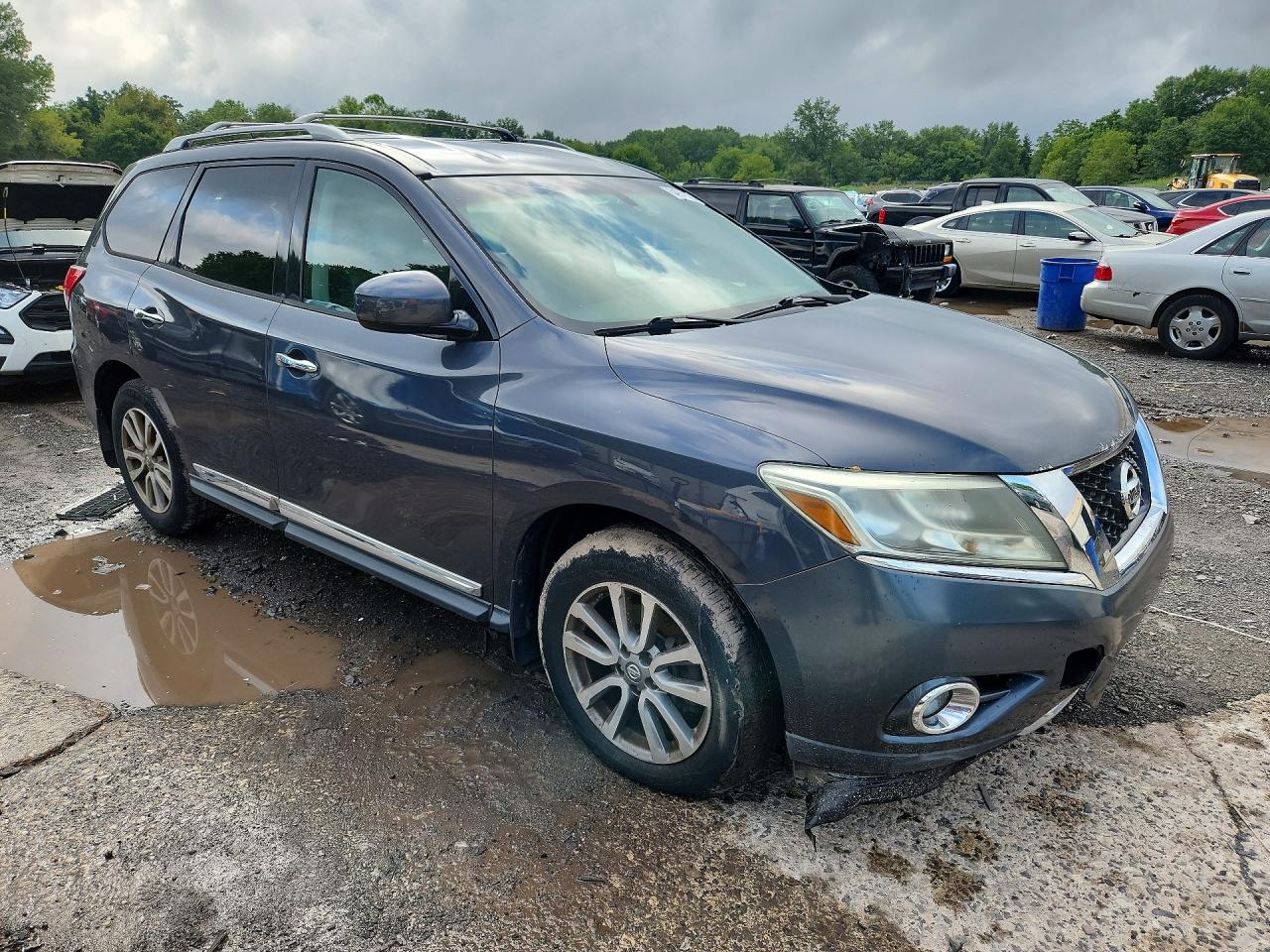 2013 Nissan Pathfinder S Gray vin: 5N1AR2MM9DC616251