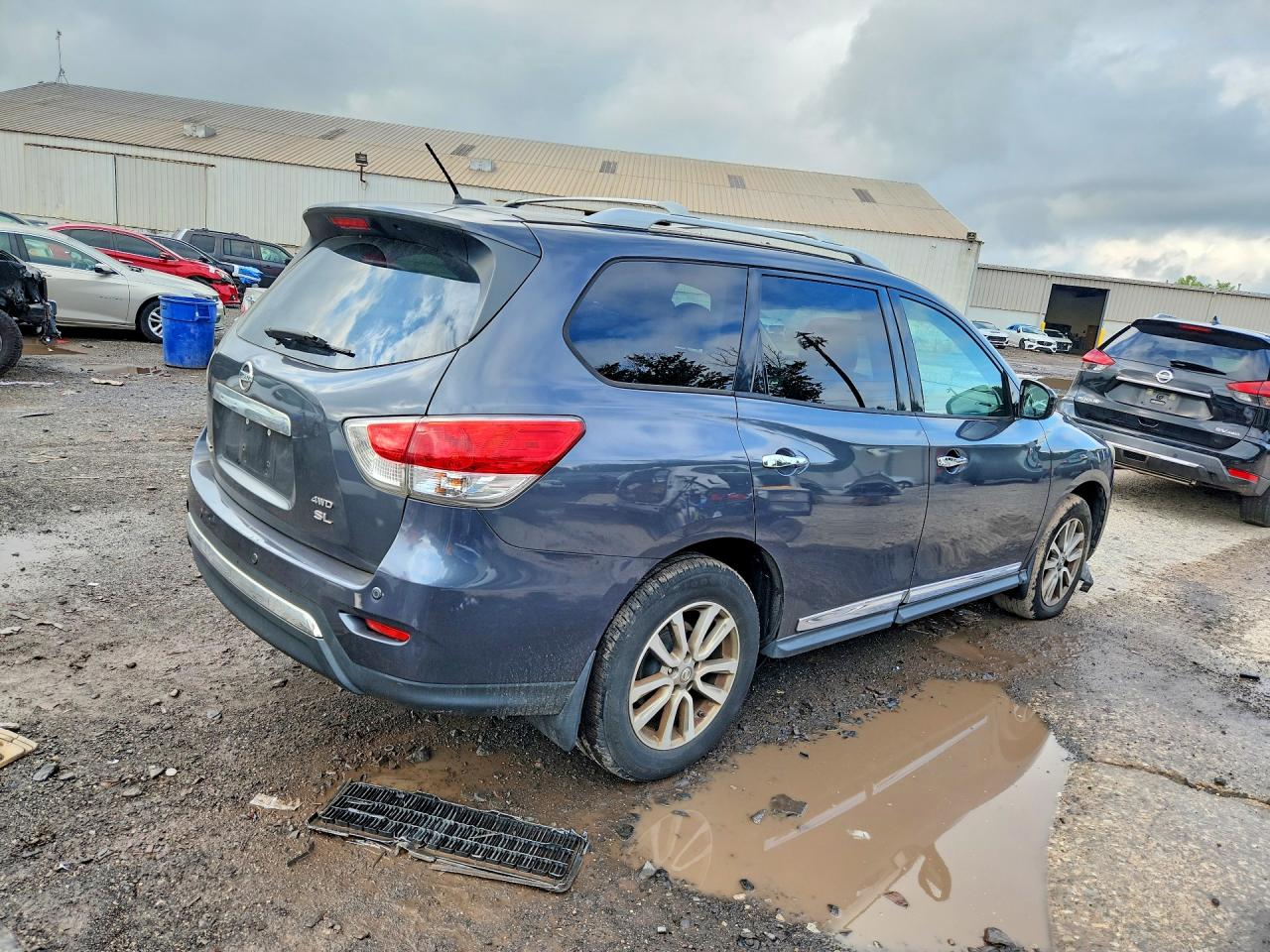 2013 Nissan Pathfinder S Gray vin: 5N1AR2MM9DC616251