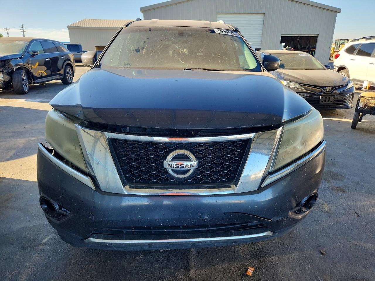 2013 Nissan Pathfinder S Gray vin: 5N1AR2MM9DC623474