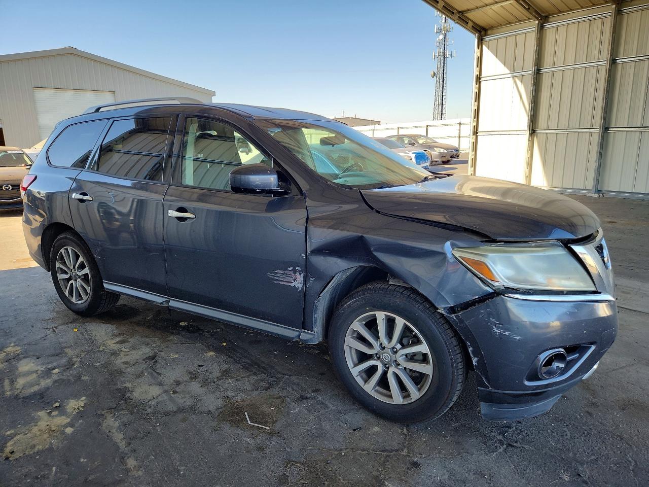 2013 Nissan Pathfinder S Gray vin: 5N1AR2MM9DC623474