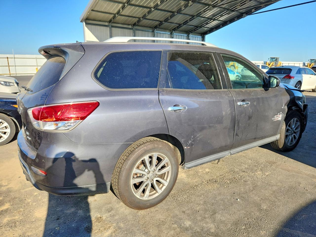 2013 Nissan Pathfinder S Gray vin: 5N1AR2MM9DC623474