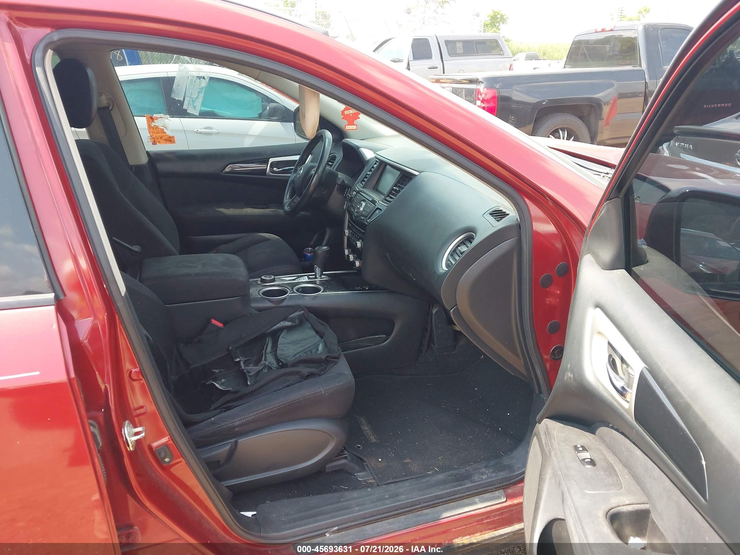 2013 Nissan Pathfinder Sv Red vin: 5N1AR2MM9DC623779