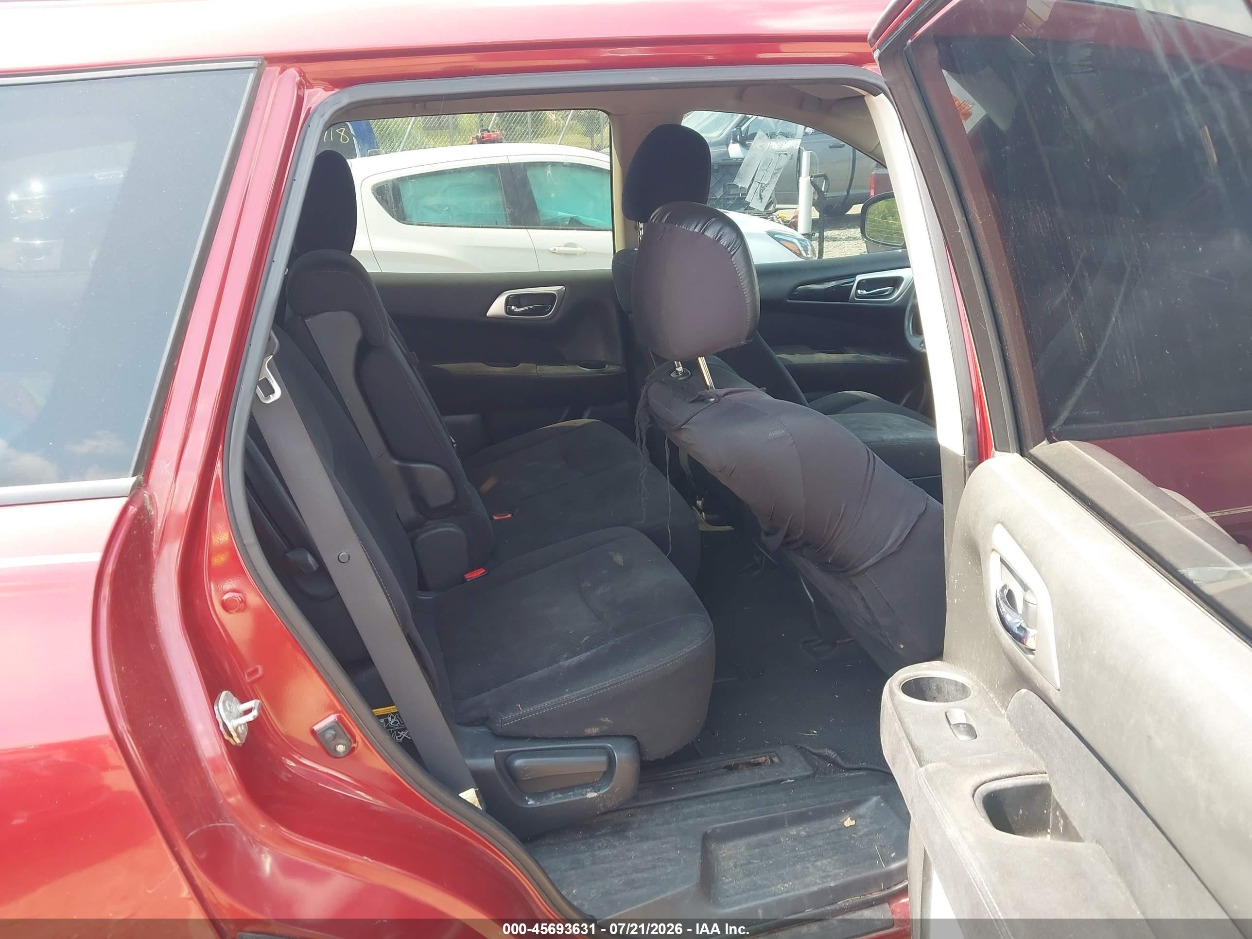 2013 Nissan Pathfinder Sv Red vin: 5N1AR2MM9DC623779