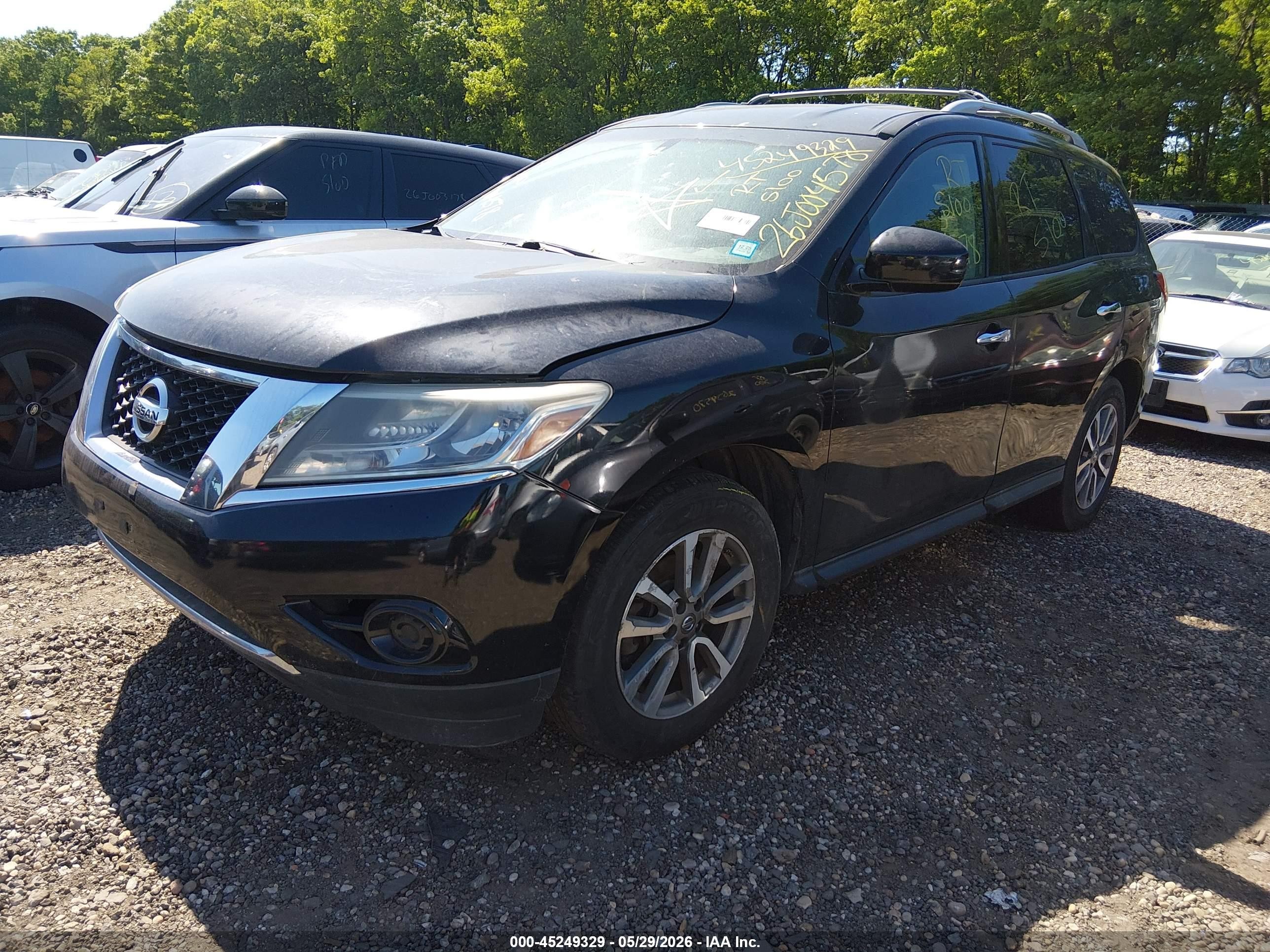 2013 Nissan Pathfinder Sv Черный vin: 5N1AR2MM9DC626665