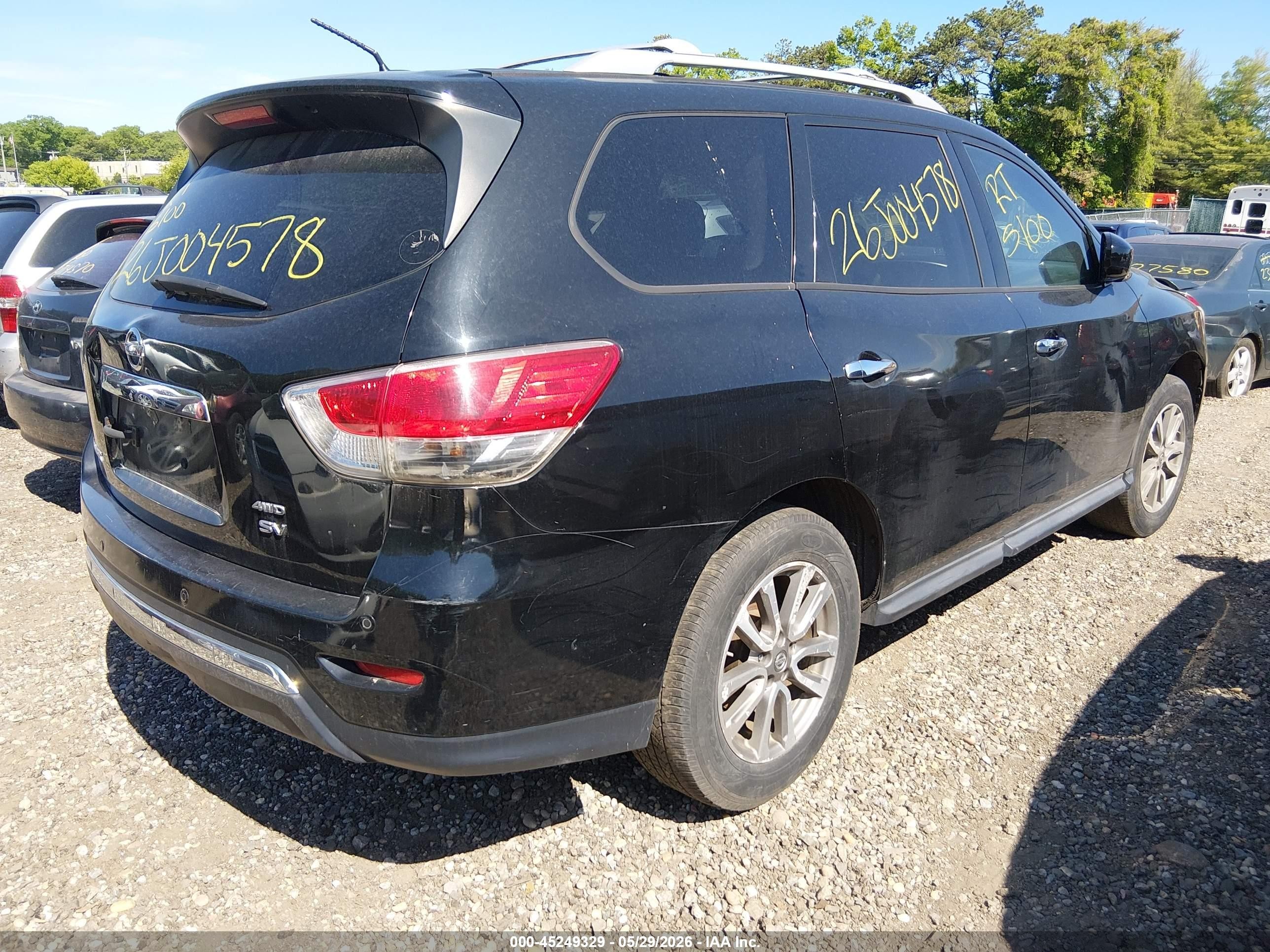 2013 Nissan Pathfinder Sv Черный vin: 5N1AR2MM9DC626665