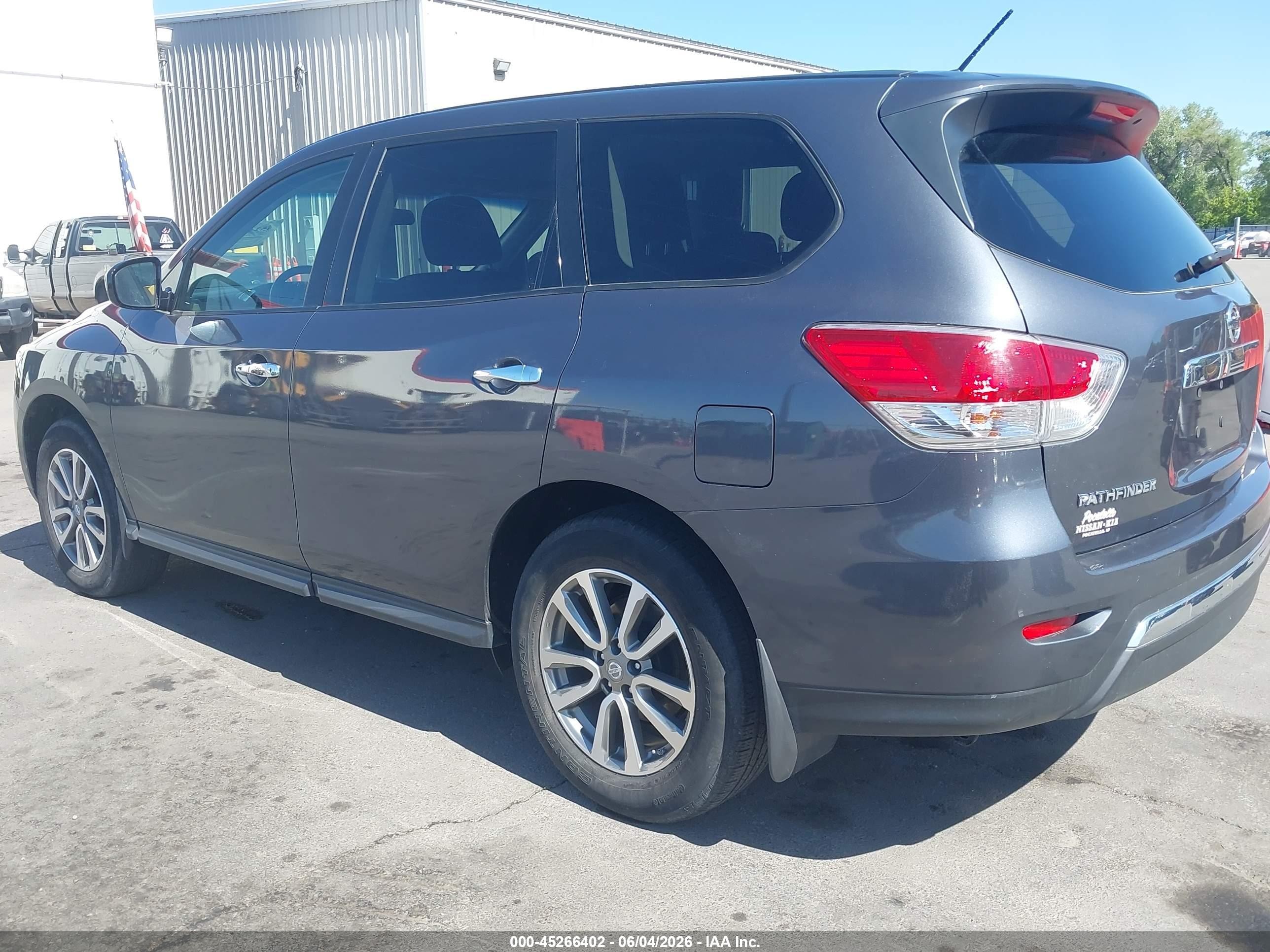 2013 Nissan Pathfinder S Gray vin: 5N1AR2MM9DC633051