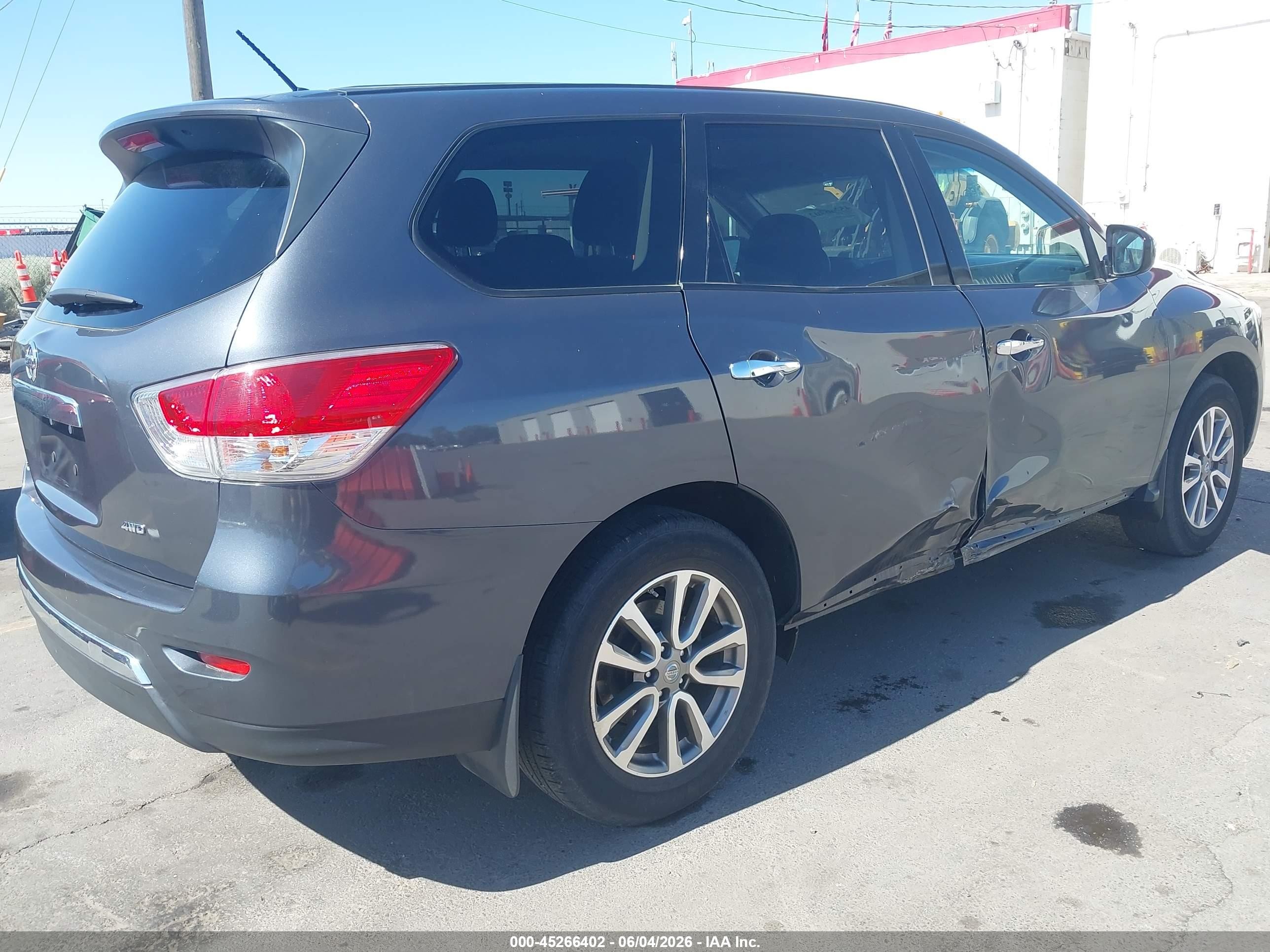 2013 Nissan Pathfinder S Gray vin: 5N1AR2MM9DC633051