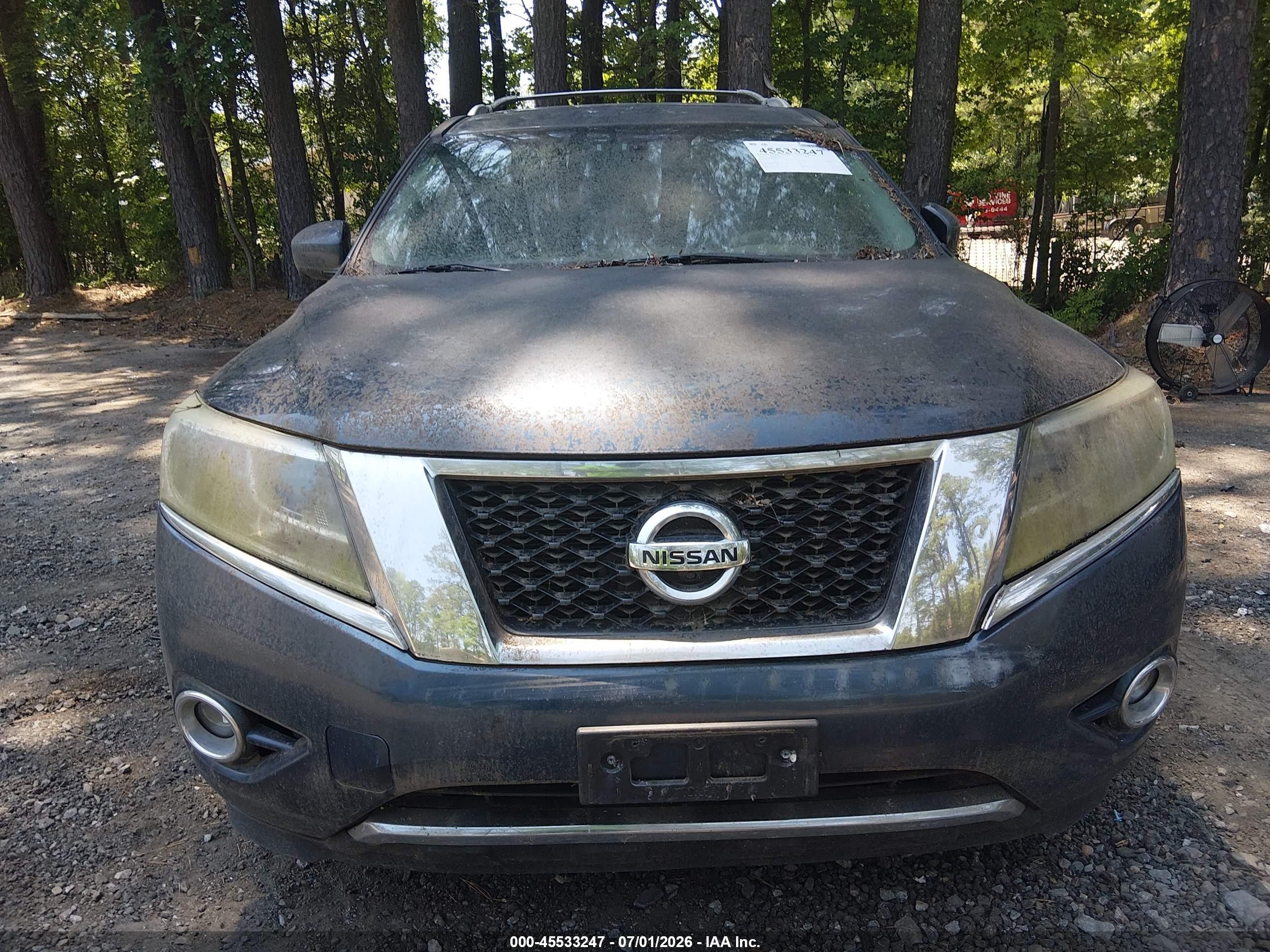 2013 Nissan Pathfinder Platinum Dark Blue vin: 5N1AR2MM9DC638797