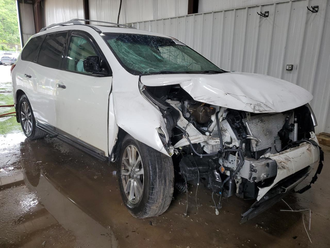 2013 Nissan Pathfinder S/sv/sl/platinum White vin: 5N1AR2MM9DC644793