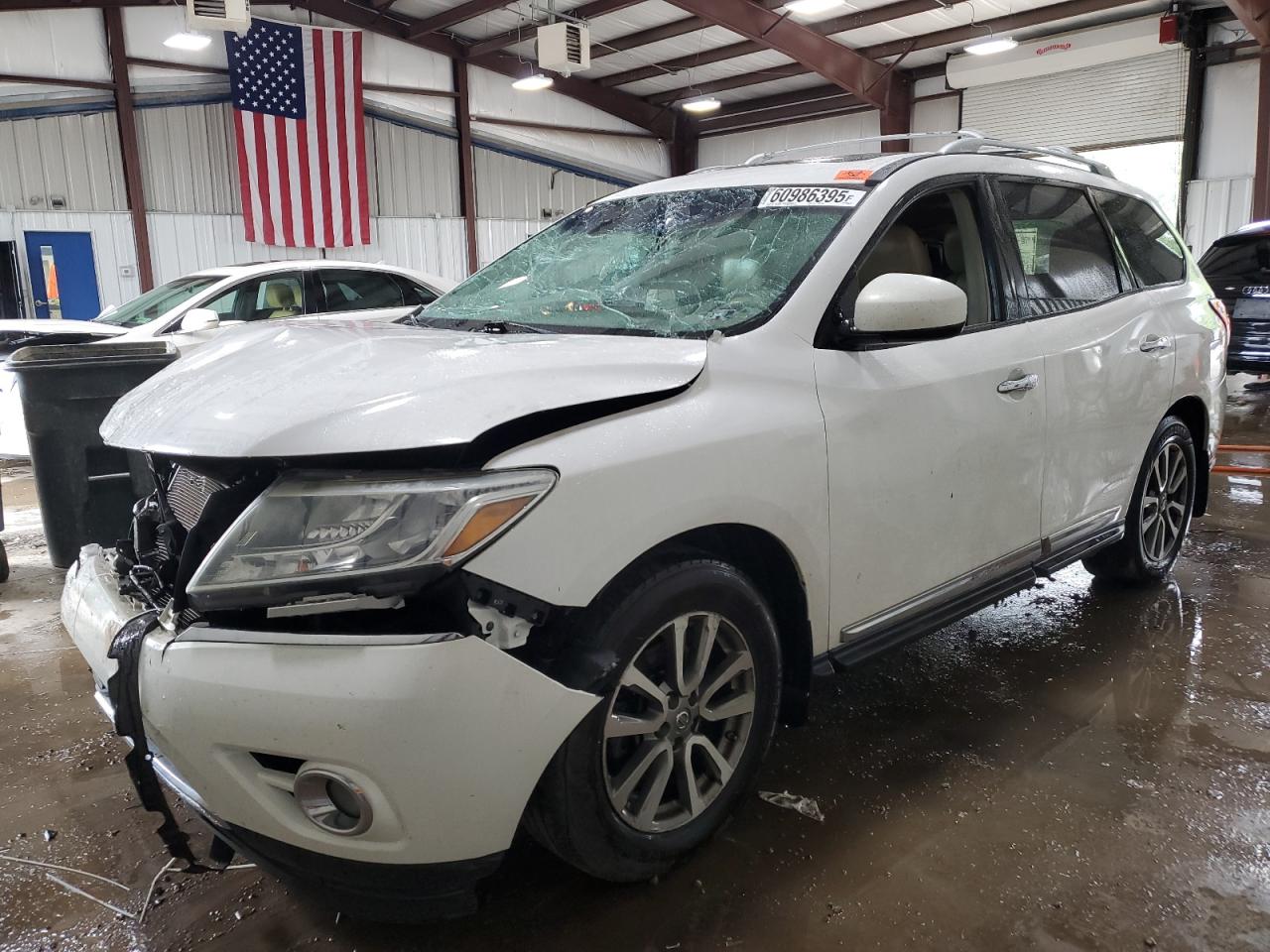 2013 Nissan Pathfinder S/sv/sl/platinum White vin: 5N1AR2MM9DC644793