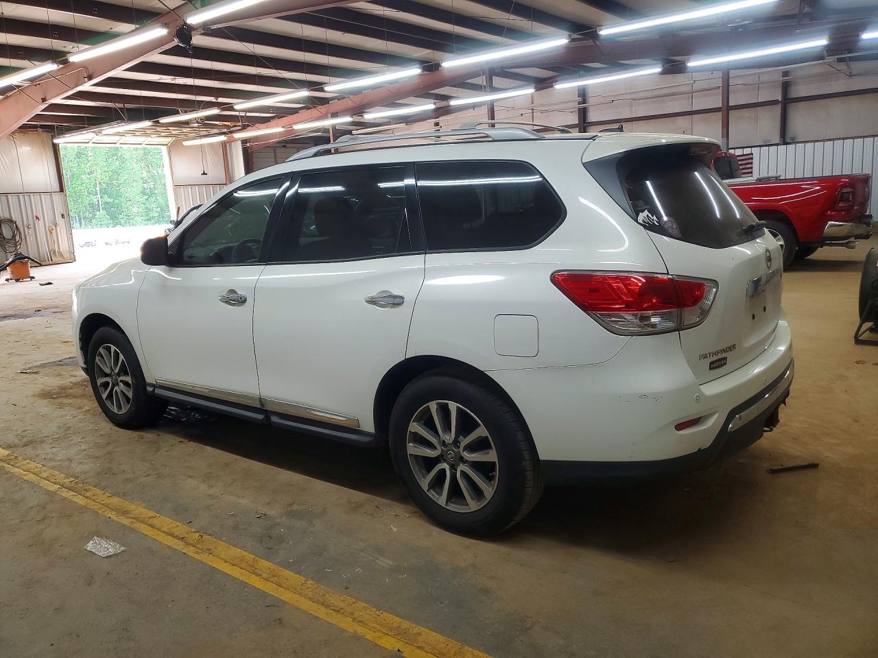 2013 Nissan Pathfinder S White vin: 5N1AR2MM9DC671198