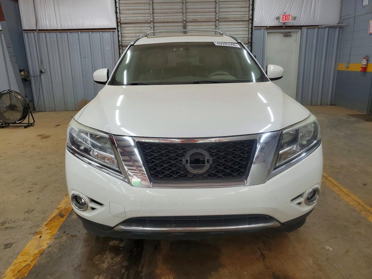 2013 Nissan Pathfinder S White vin: 5N1AR2MM9DC671198