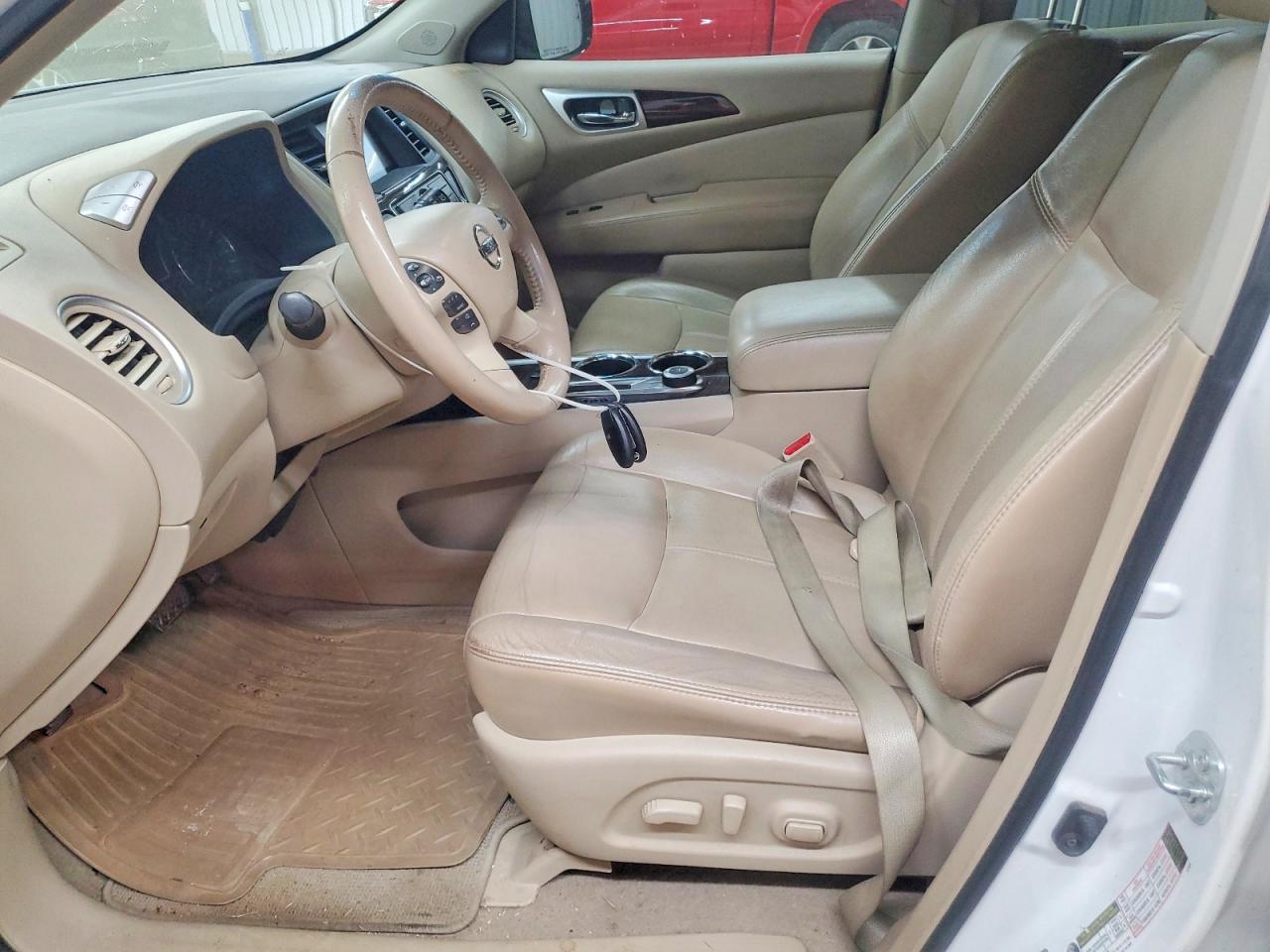 2013 Nissan Pathfinder S White vin: 5N1AR2MM9DC671198